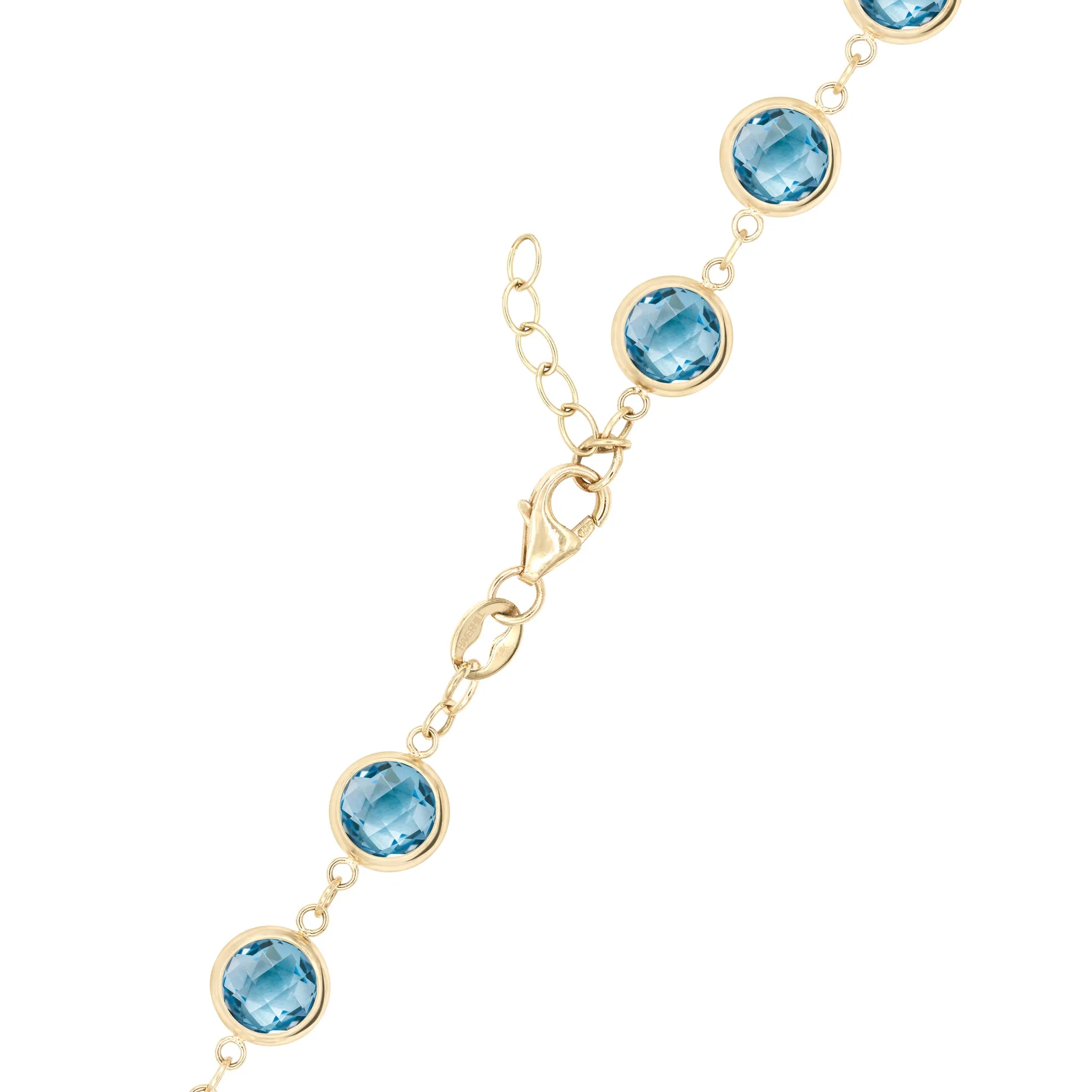 Newport Grand Nantucket Blue Topaz Bracelet in 14k Gold (December) sold by Haverhill product image thumbnail 4