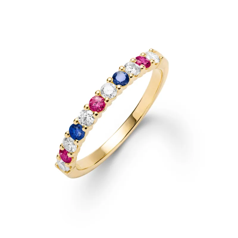 Liberty Rosecliff Stackable Ring with Diamonds in 14k Gold sold by Haverhill