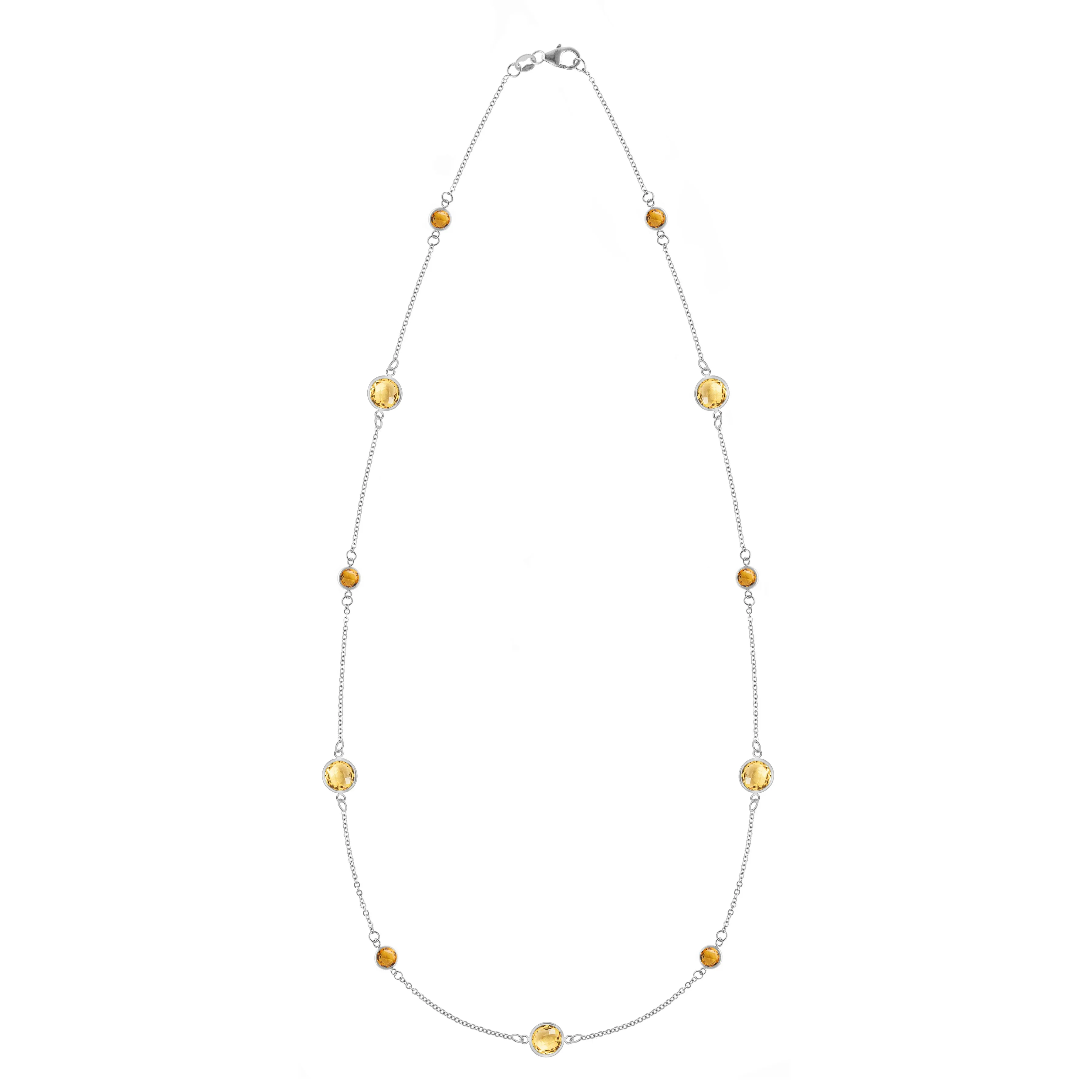 Bayberry Grand & Petite 11 Citrine Necklace in 14k Gold (November) sold by Haverhill product image thumbnail 5