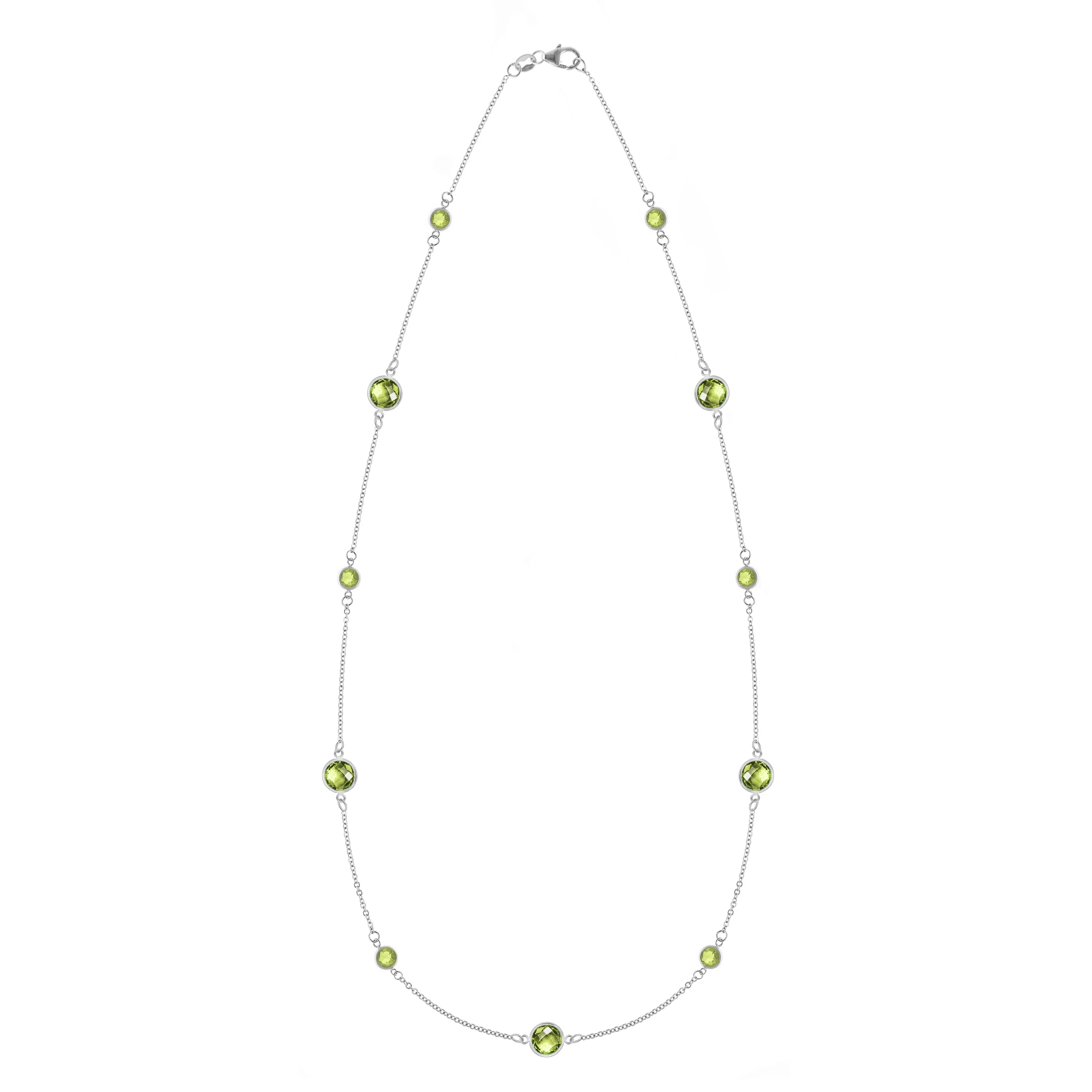 Bayberry Grand & Petite 11 Peridot Necklace in 14k Gold (August) sold by Haverhill product image thumbnail 5