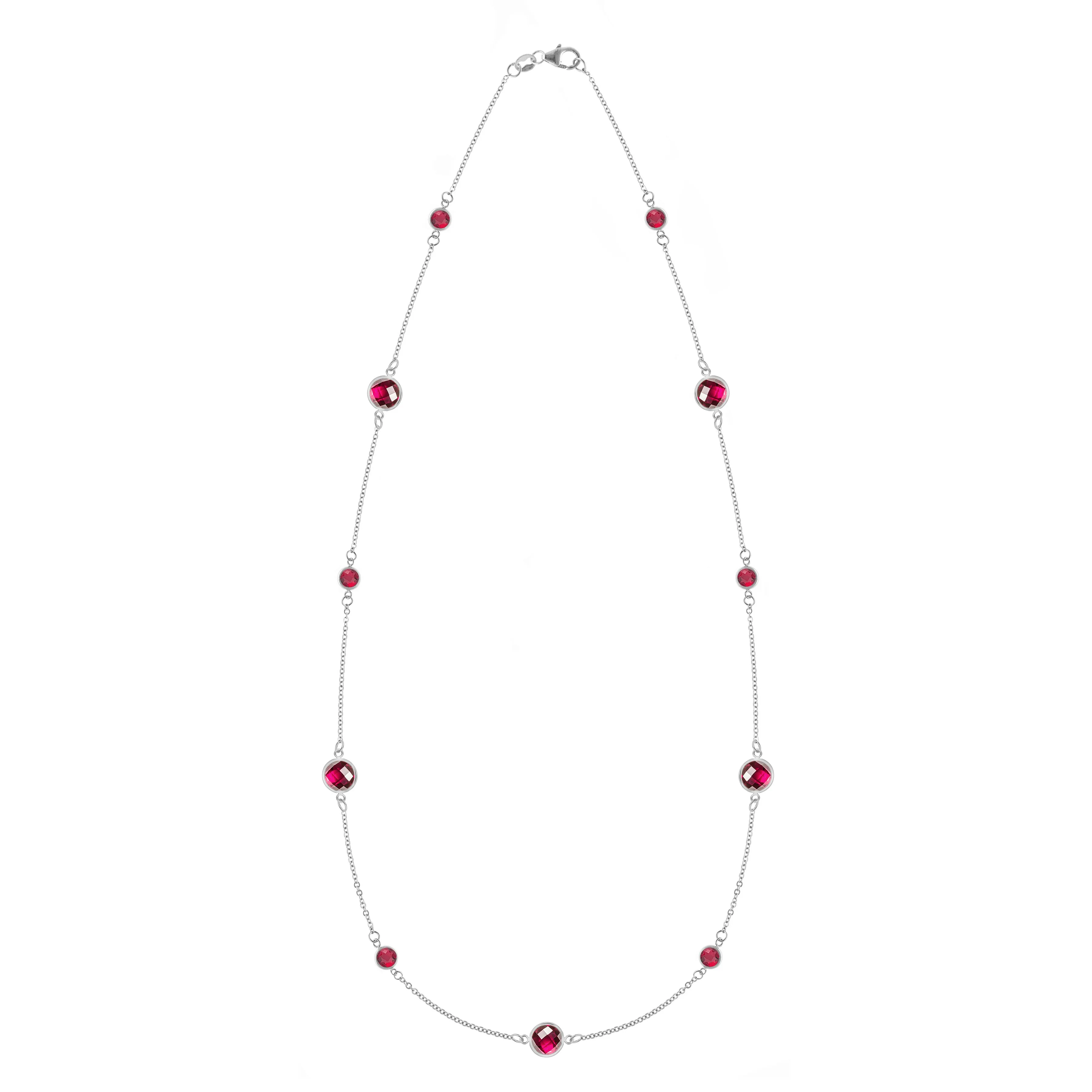 Bayberry Grand & Petite 11 Ruby Necklace in 14k Gold (July) sold by Haverhill product image thumbnail 5