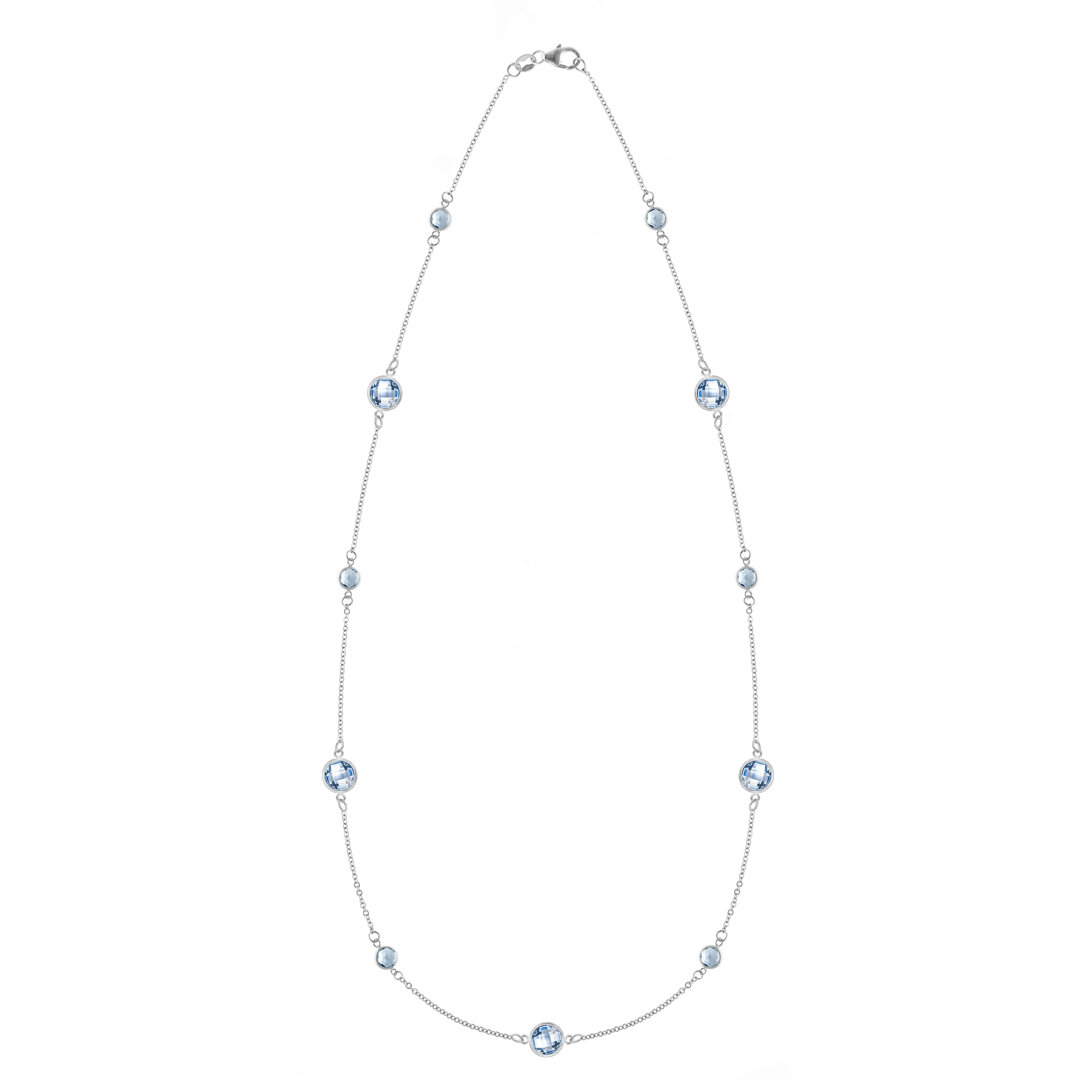 Bayberry Grand & Petite 11 Aquamarine Necklace in 14k Gold (March) sold by Haverhill product image thumbnail 5