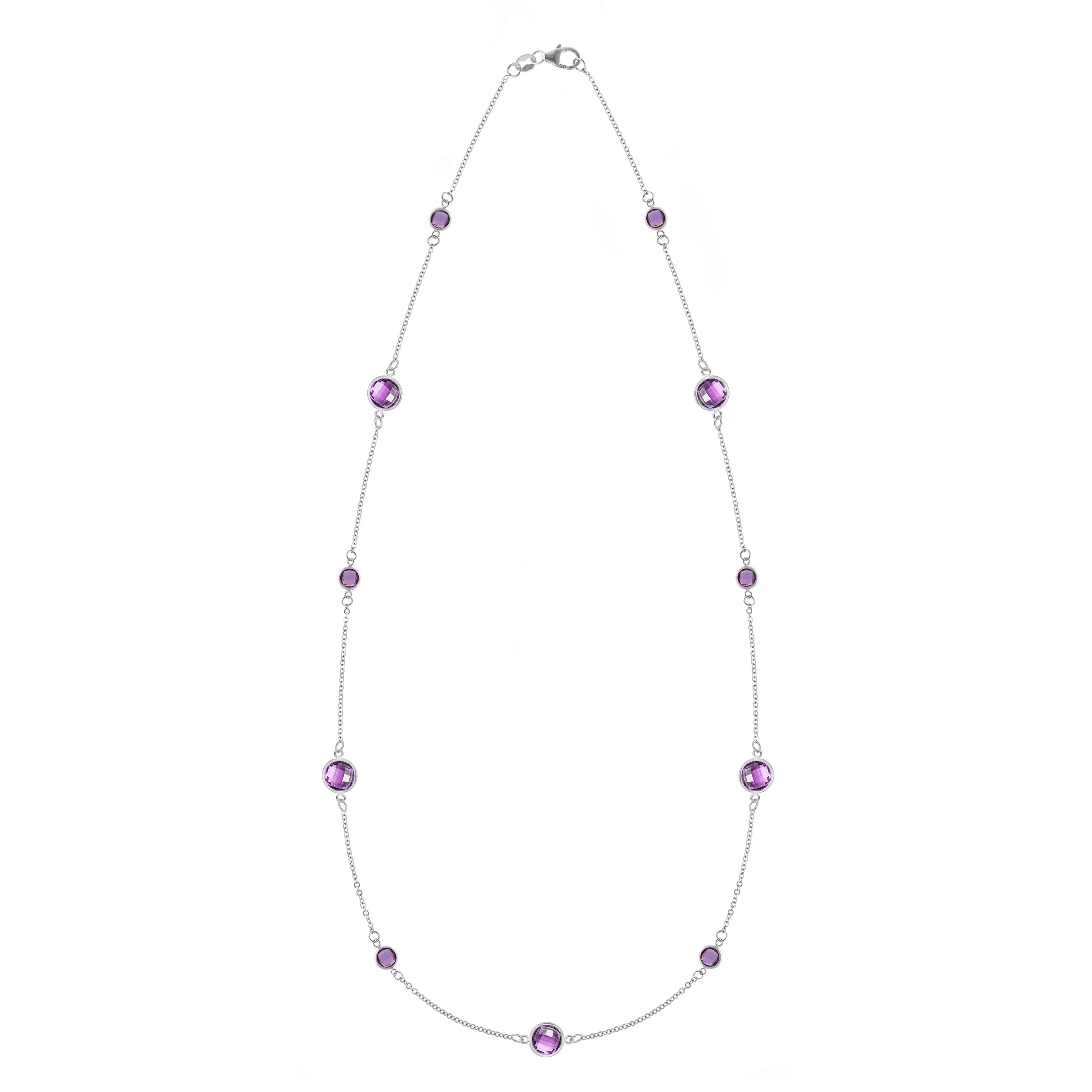 Bayberry Grand & Petite 11 Amethyst Necklace in 14k Gold (February) sold by Haverhill product image thumbnail 5
