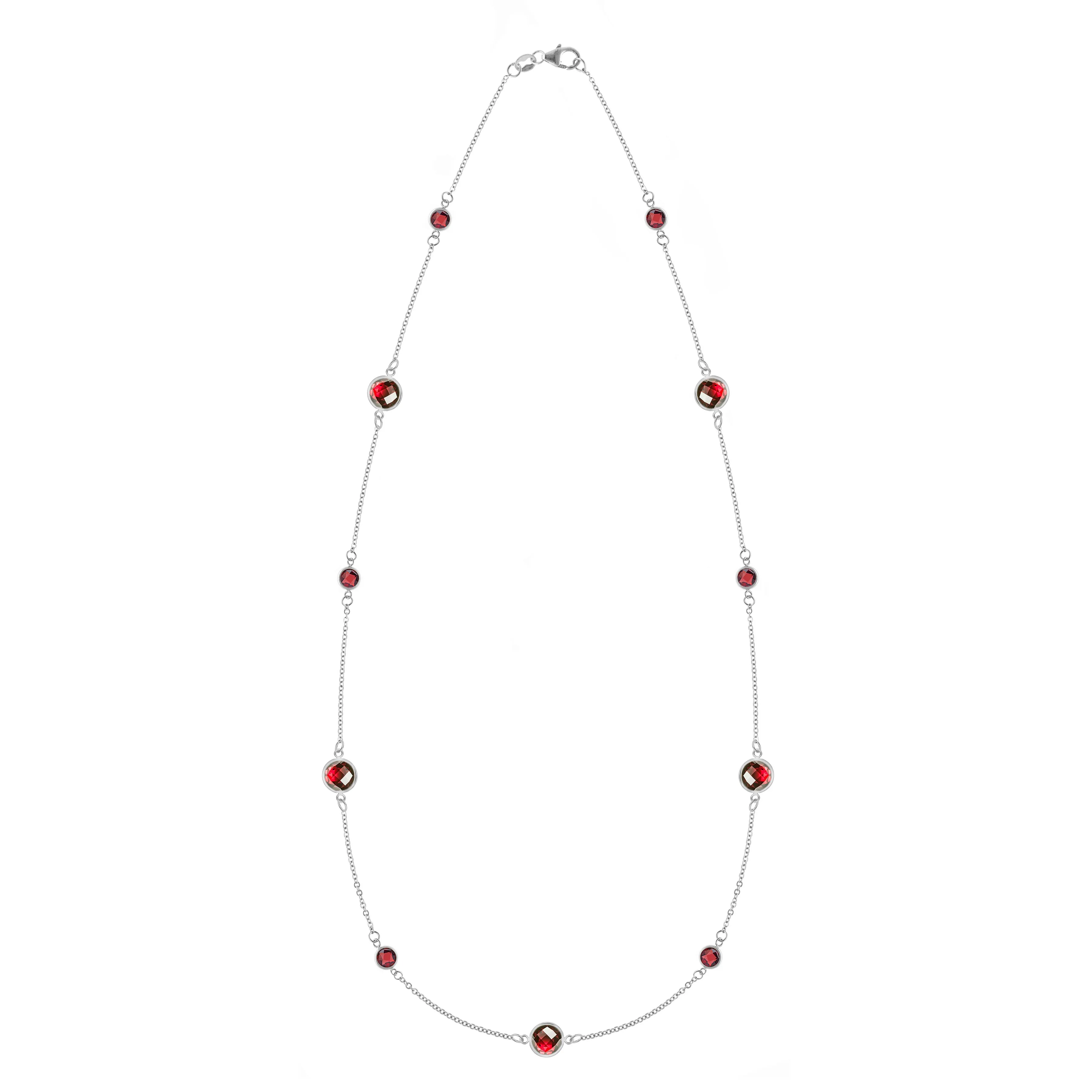 Bayberry Grand & Petite 11 Garnet Necklace in 14k Gold (January) sold by Haverhill product image thumbnail 5