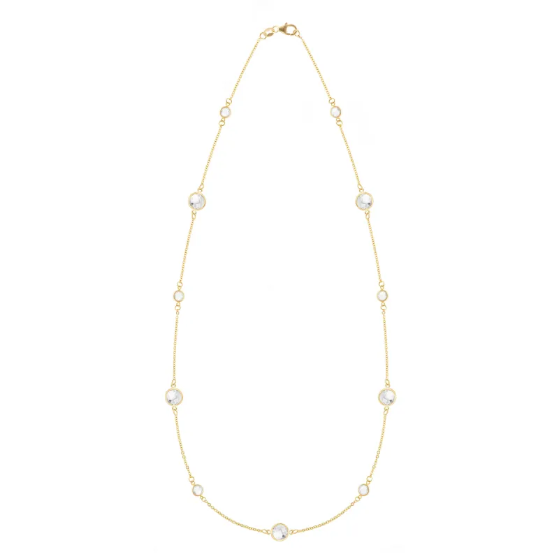 Bayberry Grand & Petite 11 Stone Necklace in 14k Gold sold by Haverhill