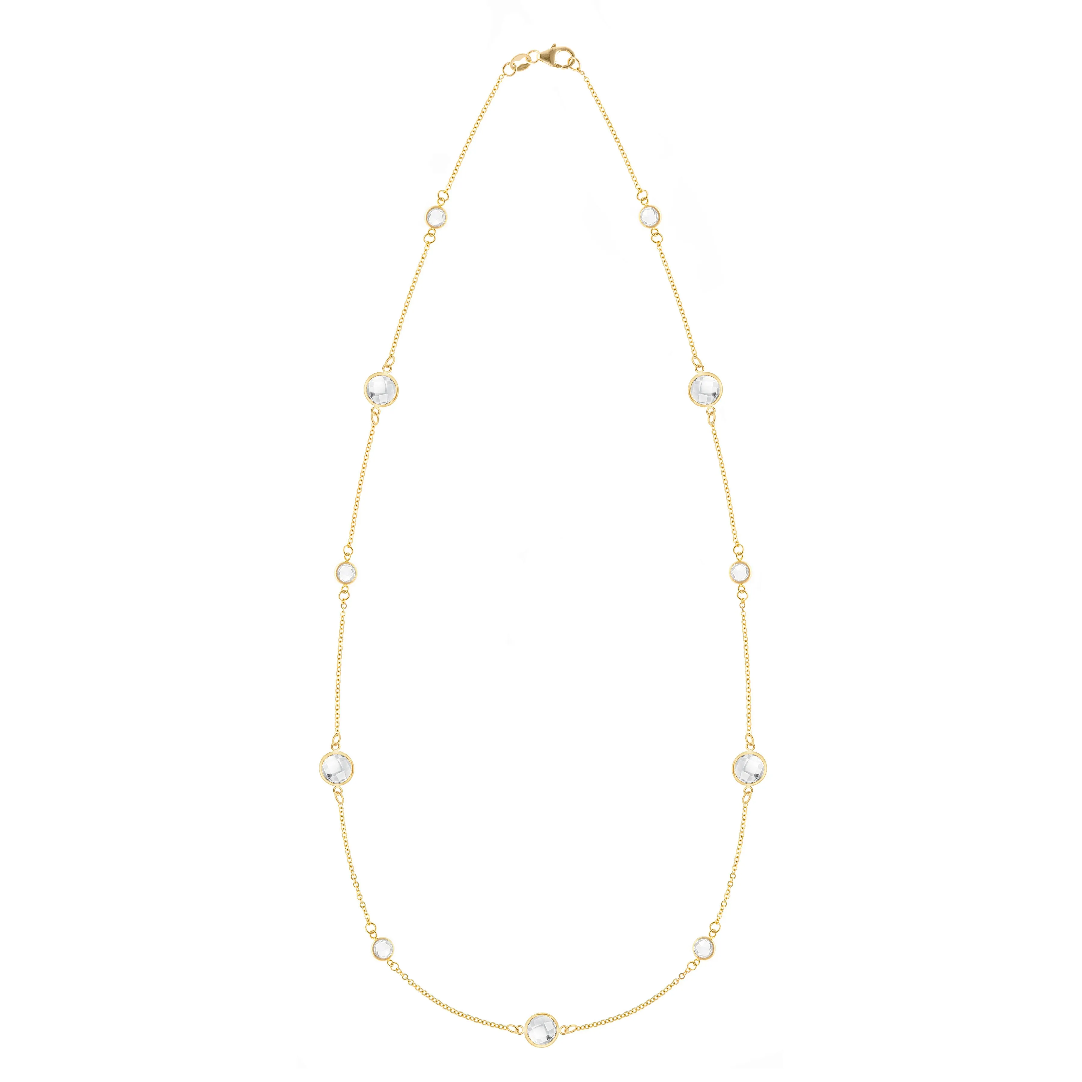 Bayberry Grand & Petite 11 Stone Necklace in 14k Gold sold by Haverhill