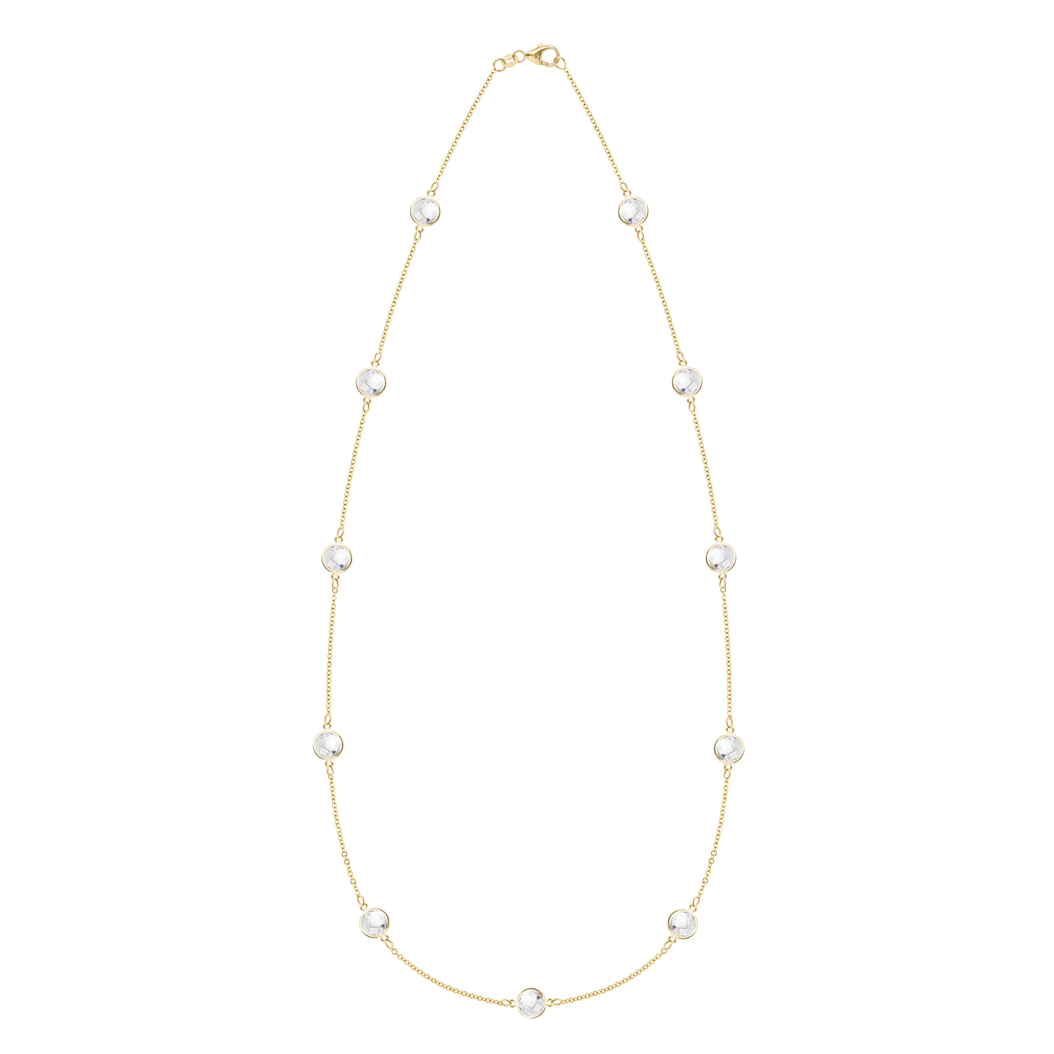 Bayberry Grand 11 Birthstone Necklace in 14k Gold sold by Haverhill