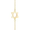 Star of David & Petite 1 Birthstone Bracelet in 14k Gold sold by Haverhill