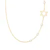 Star of David & Petite 4 Birthstone Necklace in 14k Gold sold by Haverhill