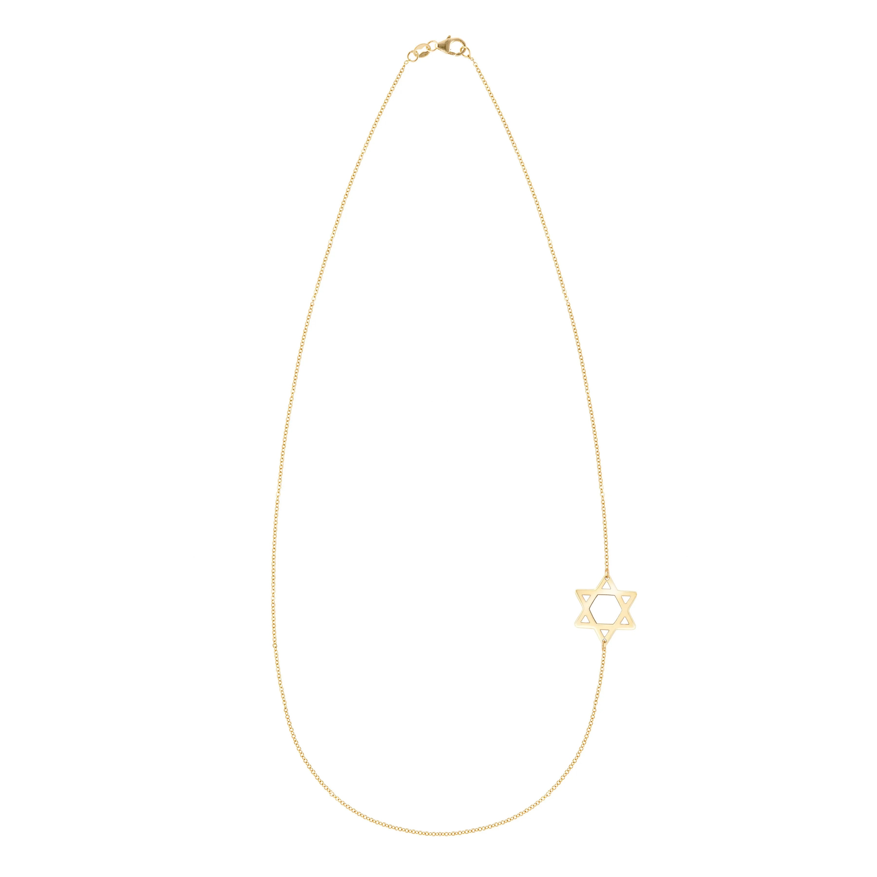 Star of David Necklace in 14k Gold sold by Haverhill product image thumbnail 5