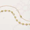 1 Letter & 1 Petite Peridot Necklace in 14k Gold (August) sold by Haverhill