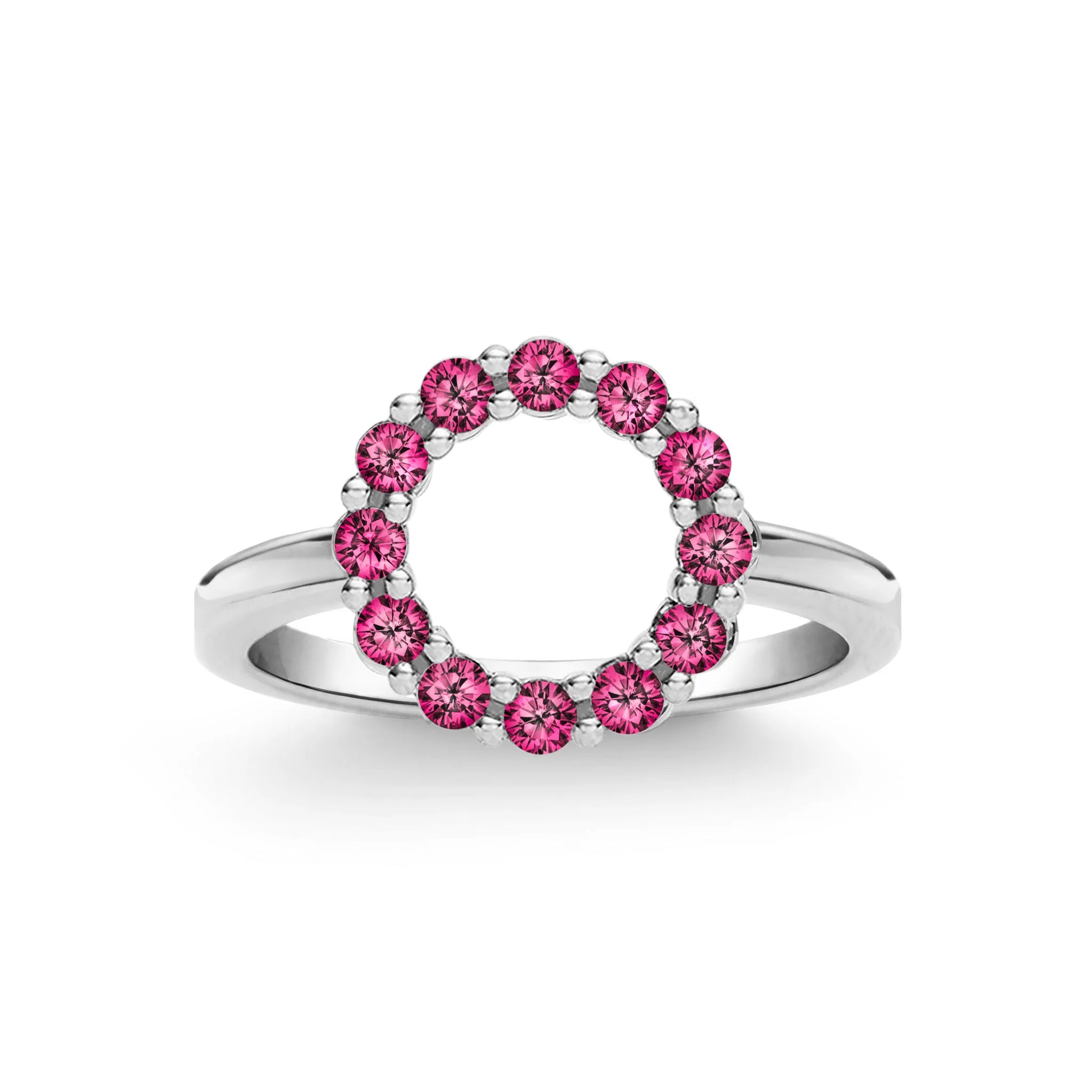 Rosecliff Small Circle Ruby Ring in 14k Gold (July) sold by Haverhill product image thumbnail 5