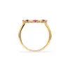 Rosecliff Circle Diamond & Ruby Ring in 14k Gold (July) sold by Haverhill