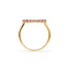 Rosecliff Circle Pink Sapphire Ring in 14k Gold (October) sold by Haverhill