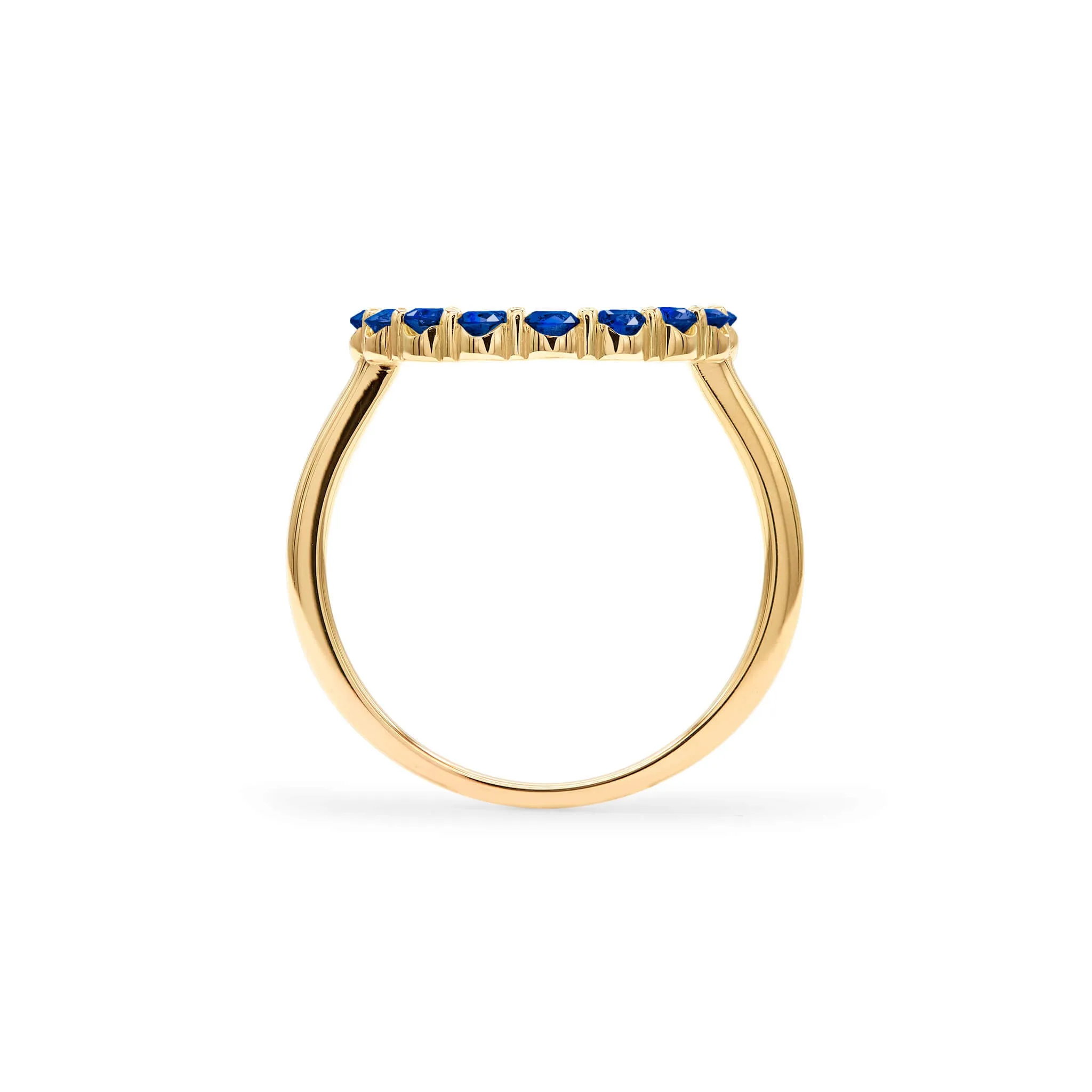 Rosecliff Circle Sapphire Ring in 14k Gold (September) sold by Haverhill product image thumbnail 4