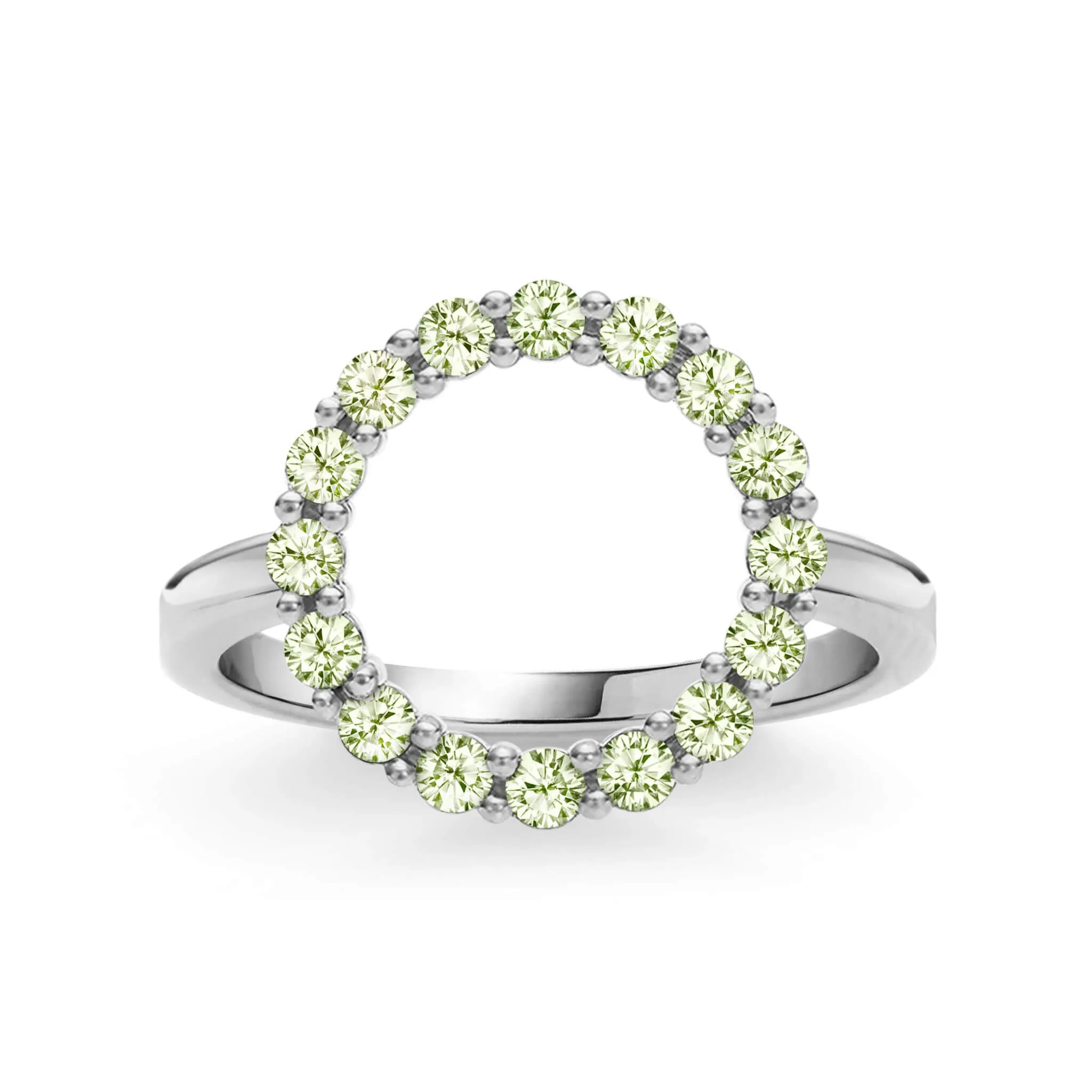 Rosecliff Circle Peridot Ring in 14k Gold (August) sold by Haverhill product image thumbnail 5