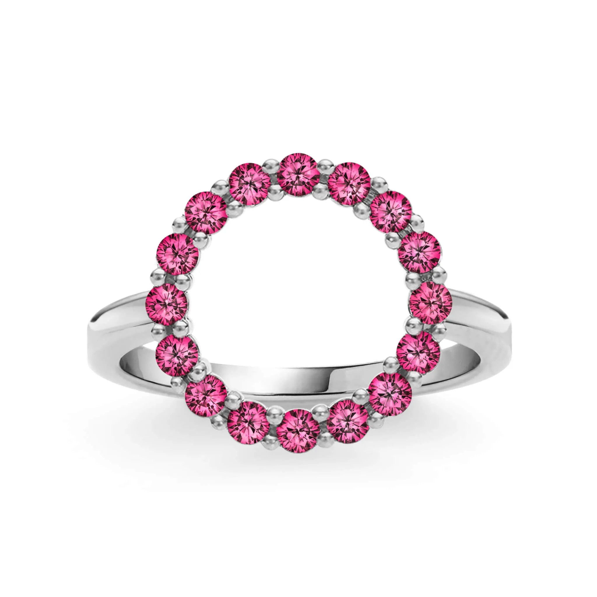 Rosecliff Circle Ruby Ring in 14k Gold (July) sold by Haverhill product image thumbnail 5