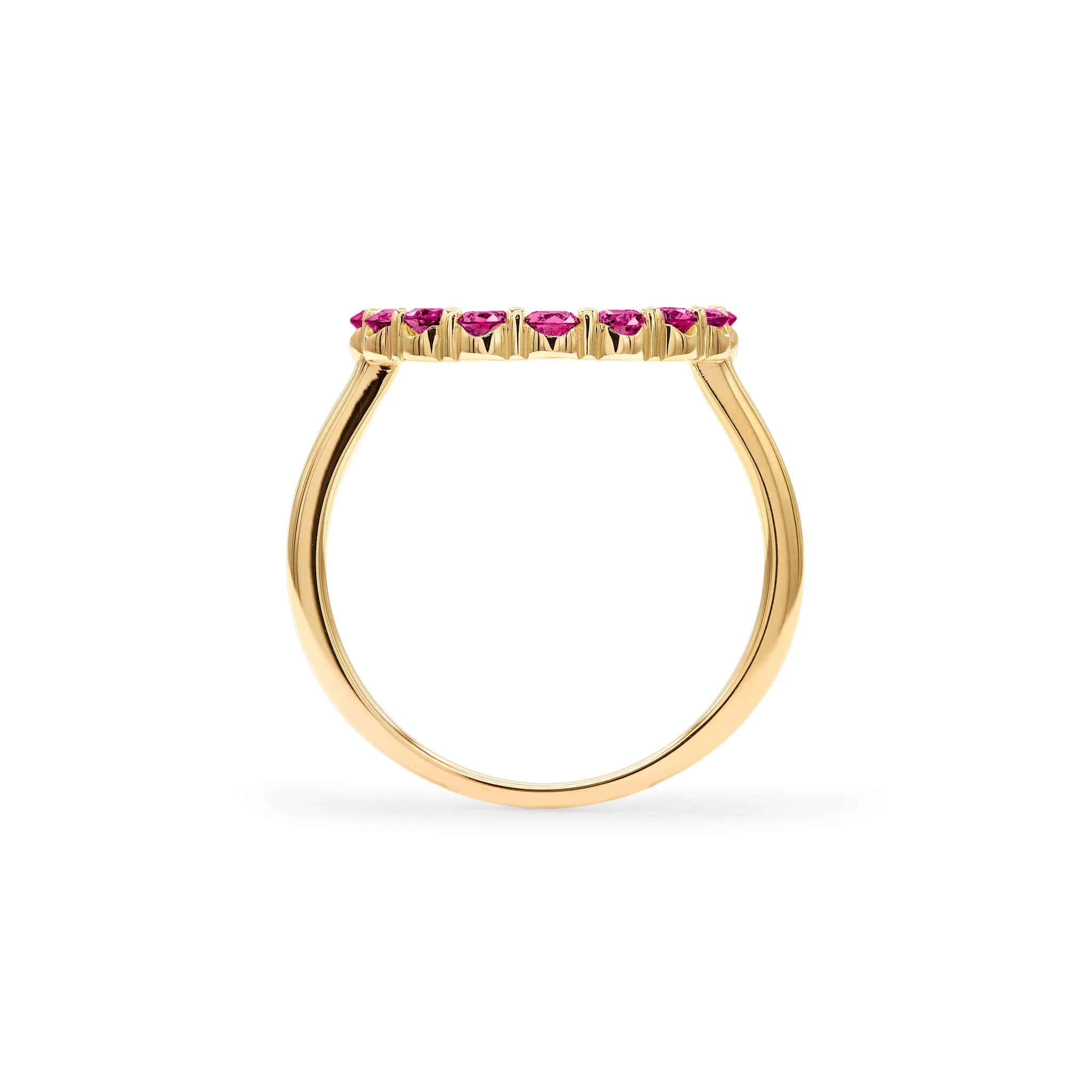 Rosecliff Circle Ruby Ring in 14k Gold (July) sold by Haverhill product image thumbnail 4