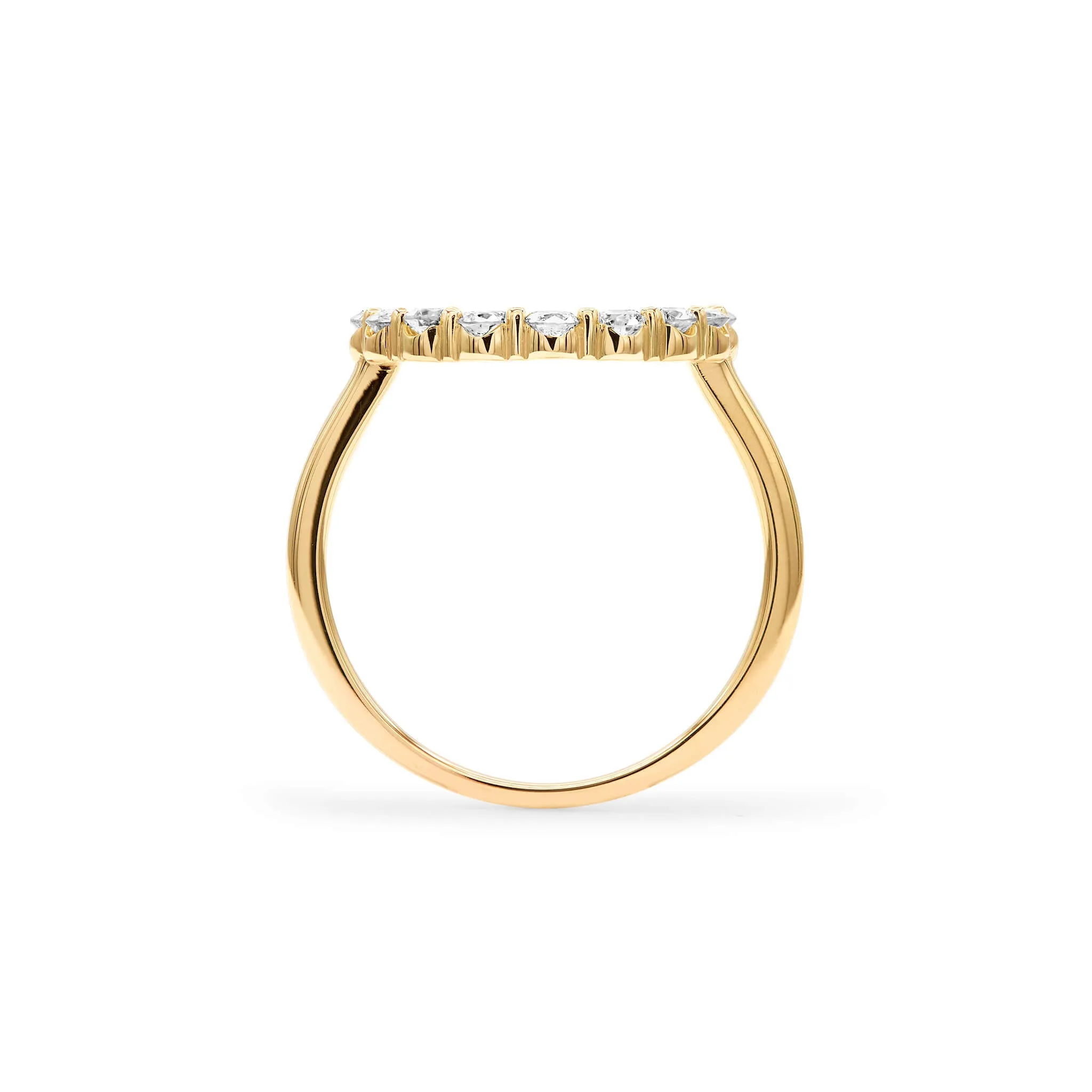 Rosecliff Circle Diamond Ring in 14k Gold (April) sold by Haverhill product image thumbnail 4