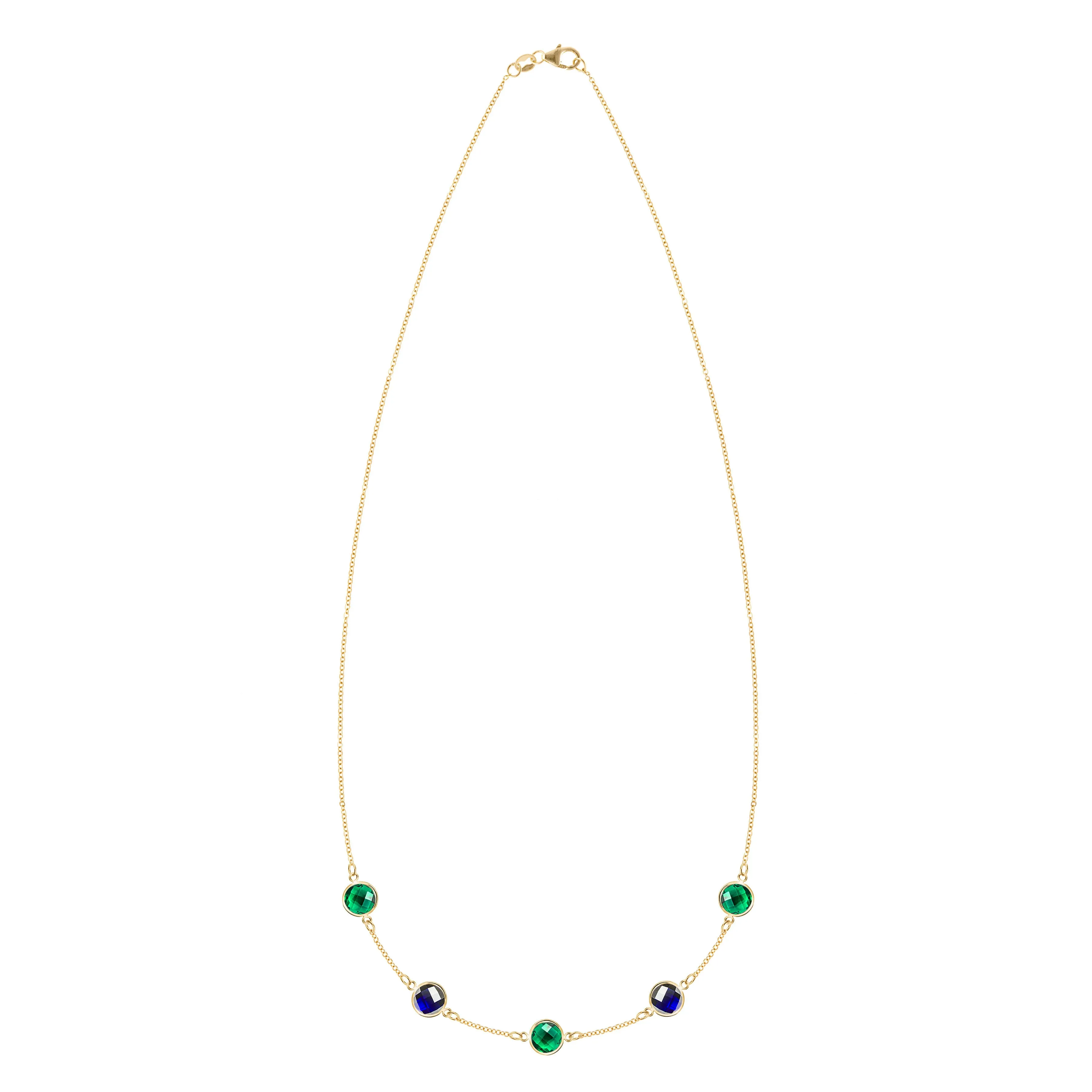 Terra Grand 5 Stone Necklace in 14k Gold sold by Haverhill product image thumbnail 4