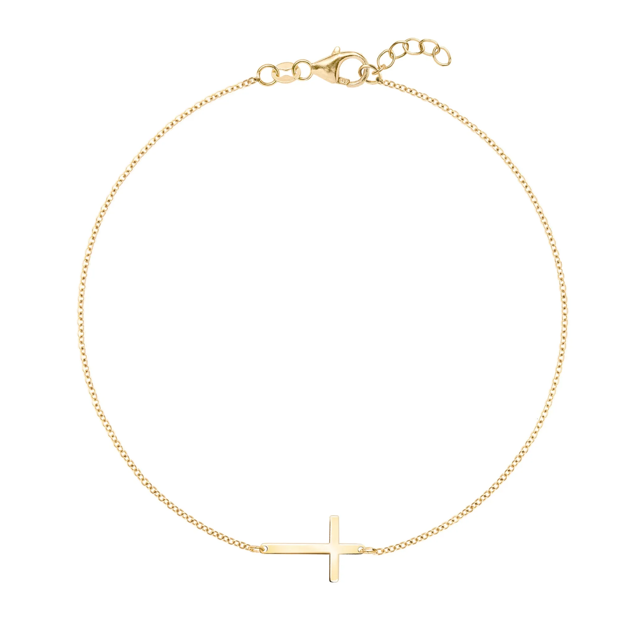Cross Bracelet in 14k Gold sold by Haverhill