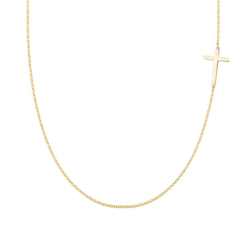 Cross Necklace in 14k Gold sold by Haverhill
