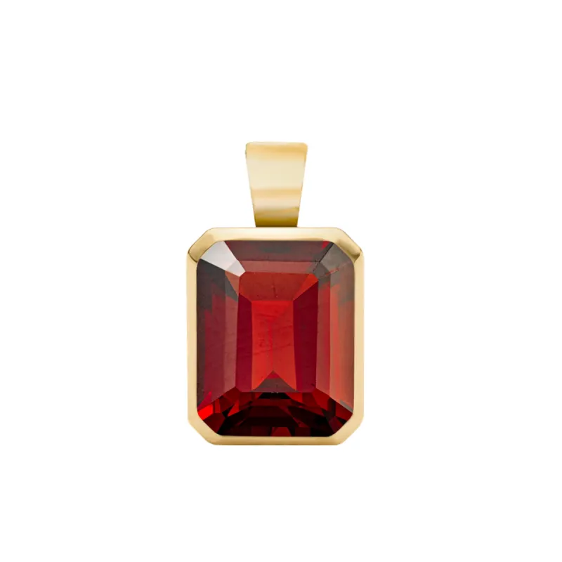 Warren Garnet Pendant in 14k Gold (January) sold by Haverhill