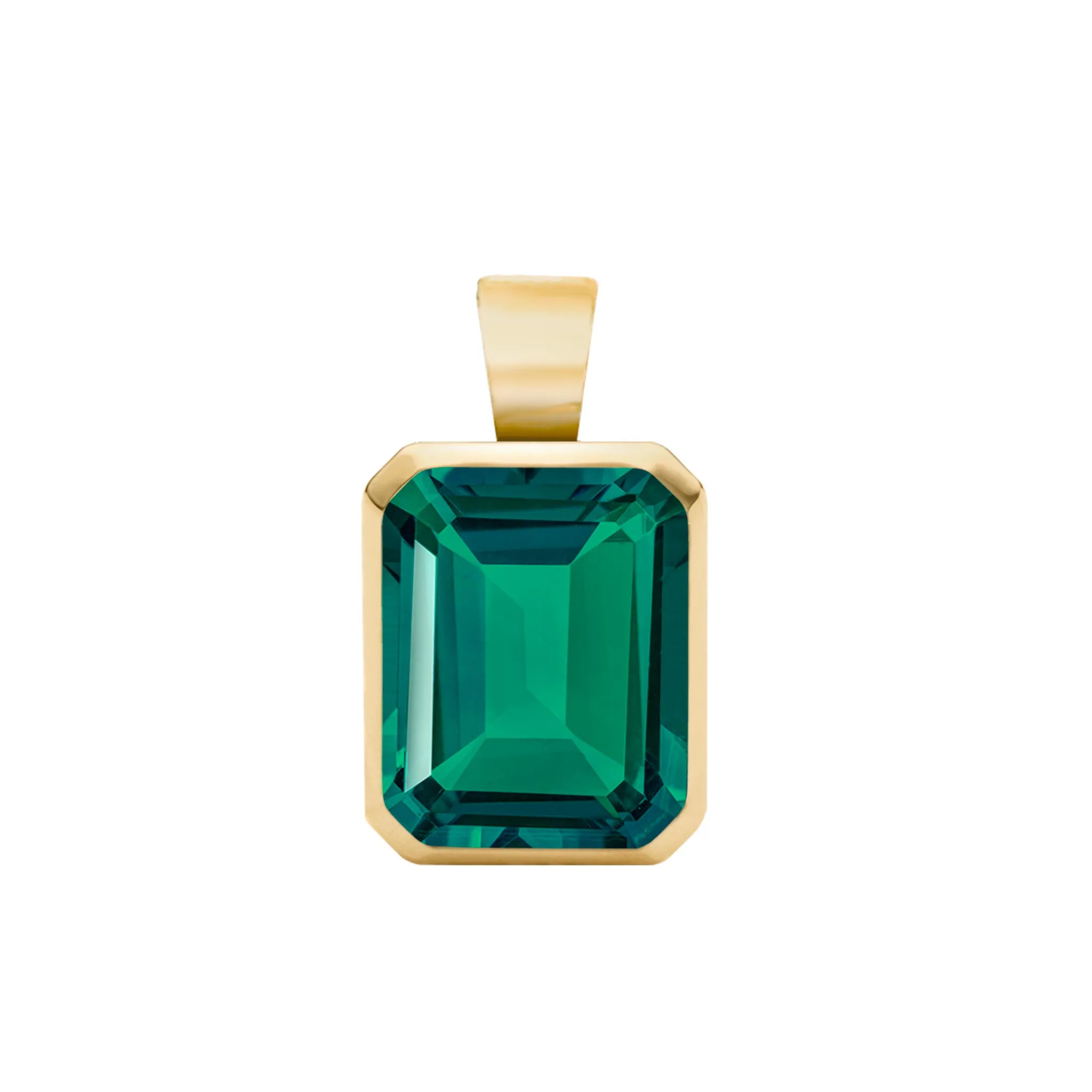 Warren Emerald Pendant in 14k Gold (May) sold by Haverhill