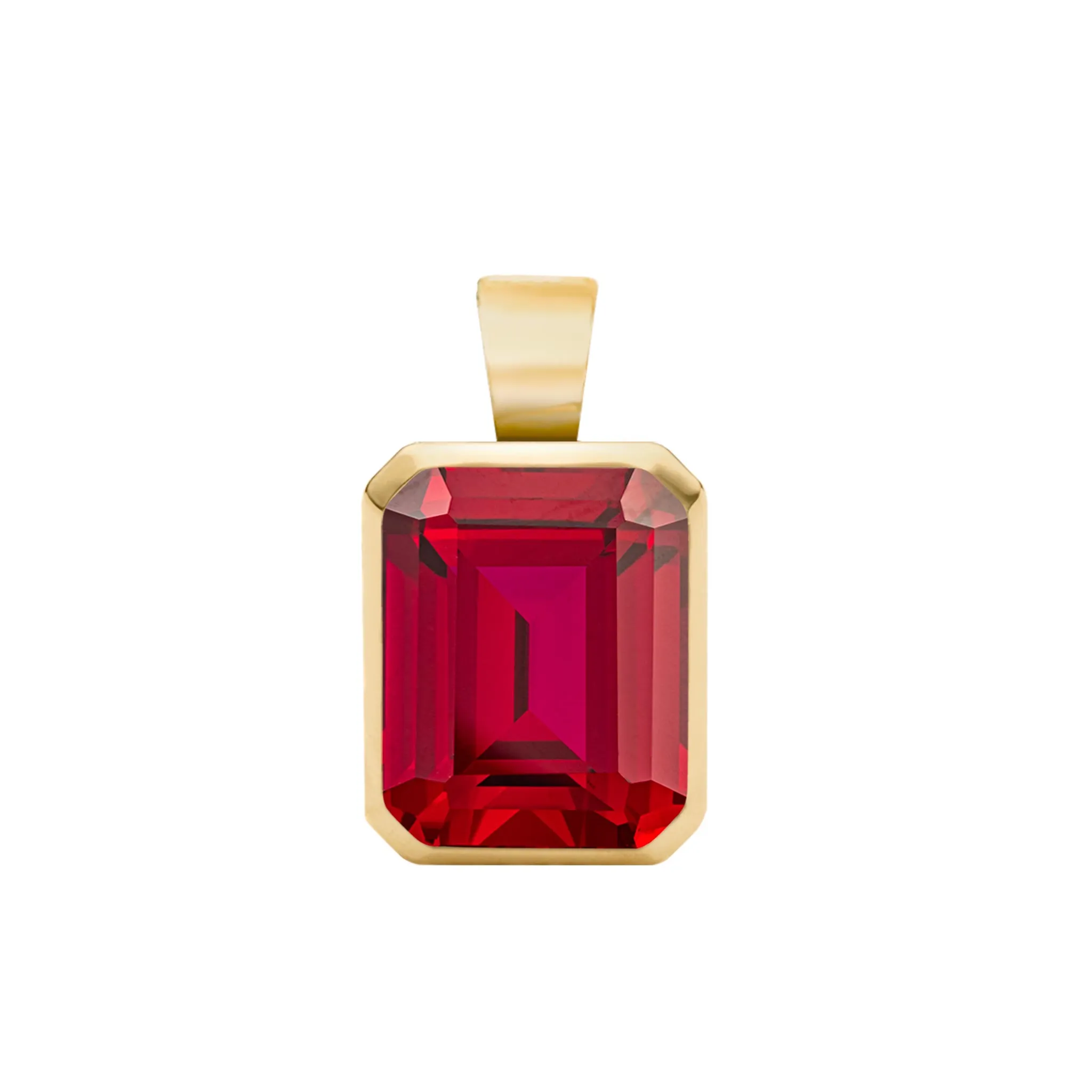 Warren Ruby Pendant in 14k Gold (July) sold by Haverhill
