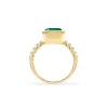Warren Vertical Emerald Ring with Diamonds in 14k Gold (May) sold by Haverhill