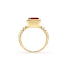 Warren Vertical Garnet Ring with Diamonds in 14k Gold (January) sold by Haverhill