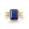 Warren Vertical Sapphire Ring in 14k Gold (September) sold by Haverhill