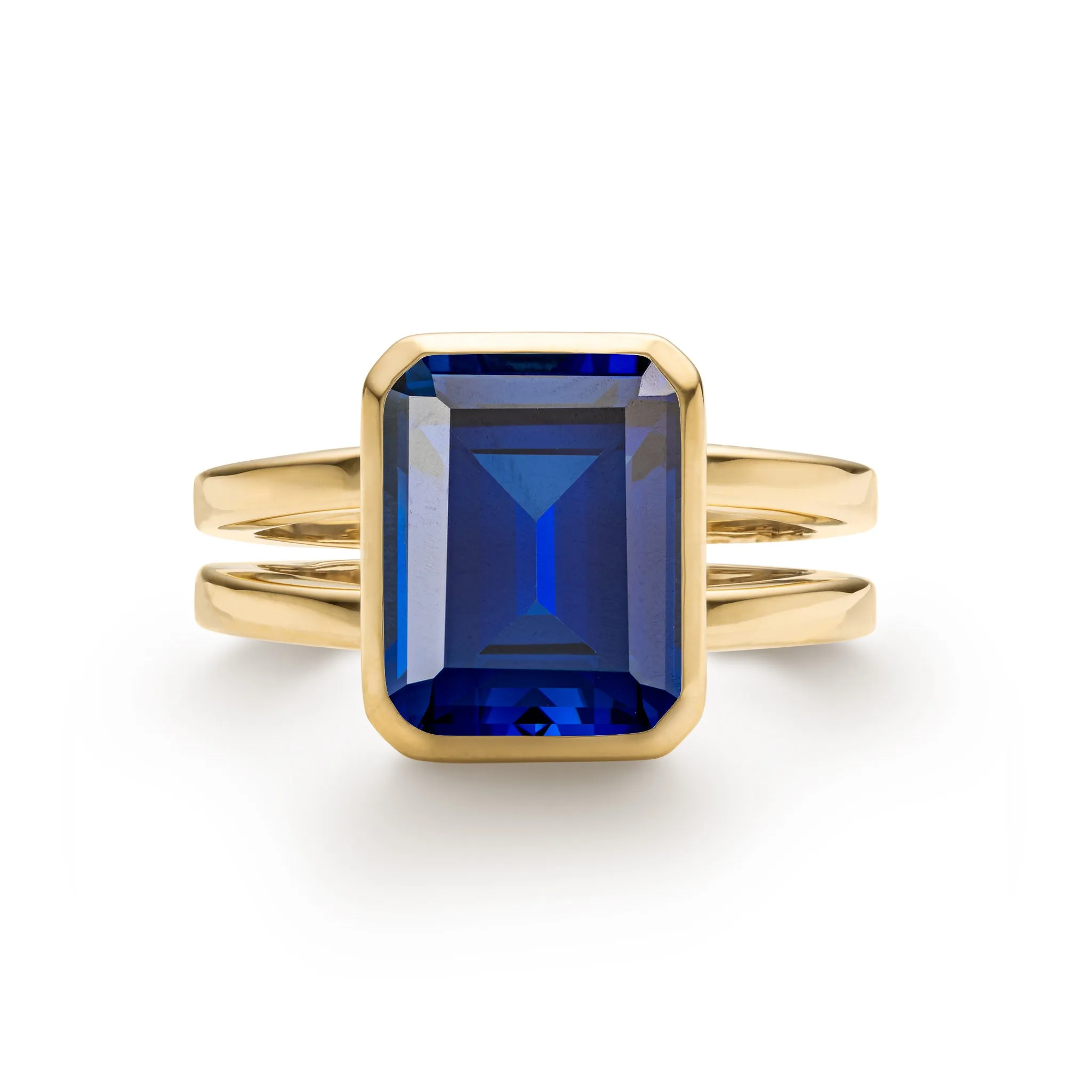 Warren Vertical Sapphire Ring in 14k Gold (September) sold by Haverhill