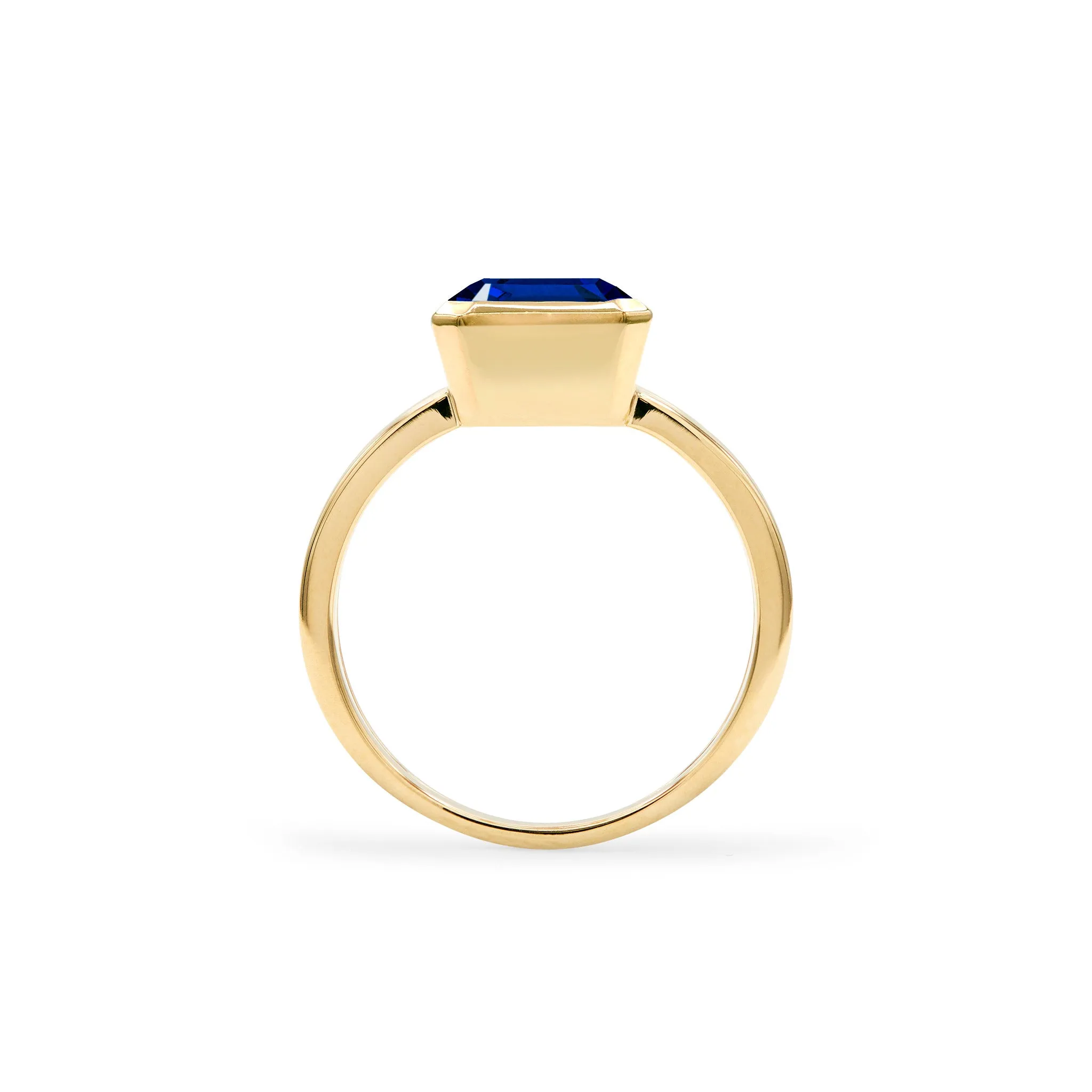 Warren Vertical Sapphire Ring in 14k Gold (September) sold by Haverhill product image thumbnail 5