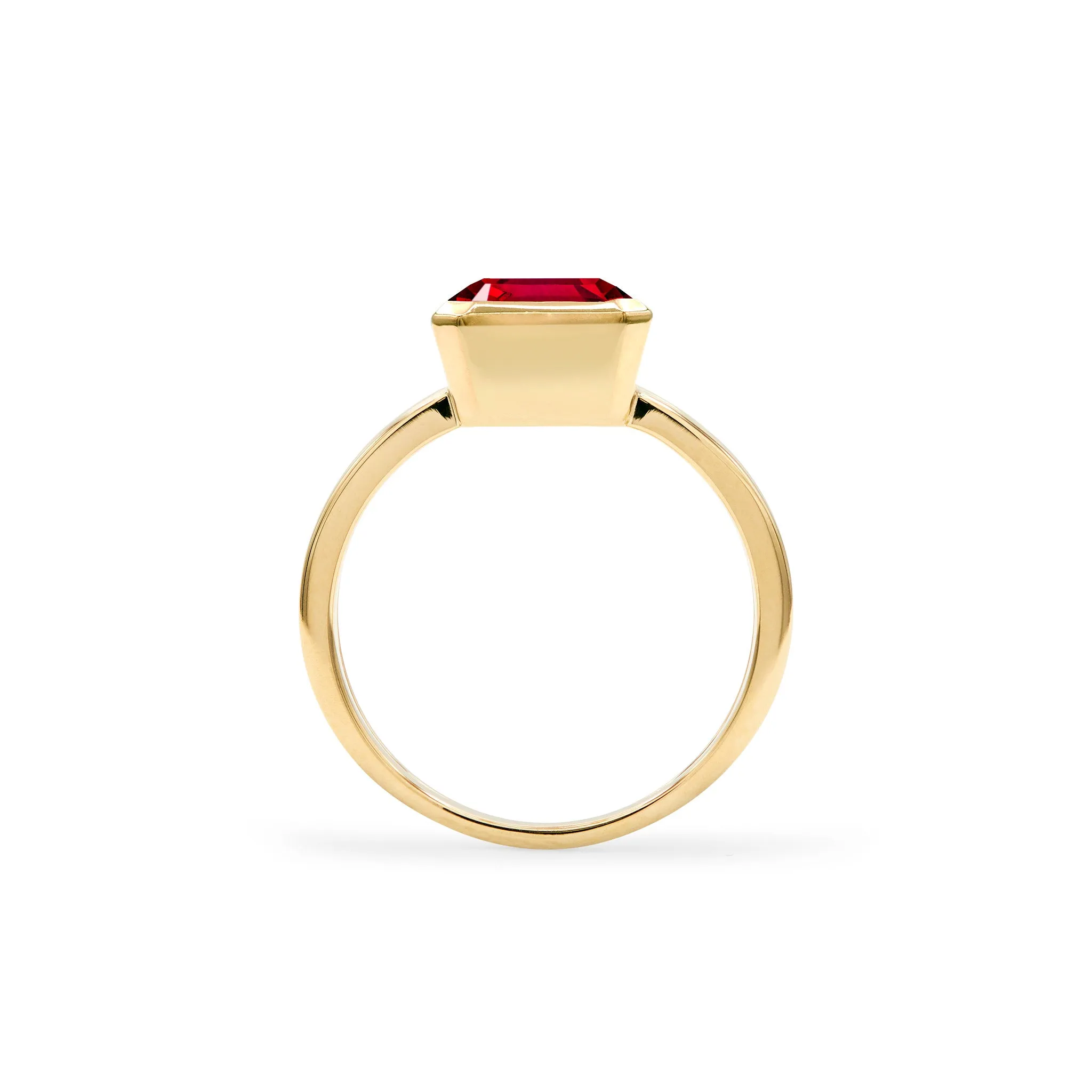 Warren Vertical Ruby Ring in 14k Gold (July) sold by Haverhill product image thumbnail 5