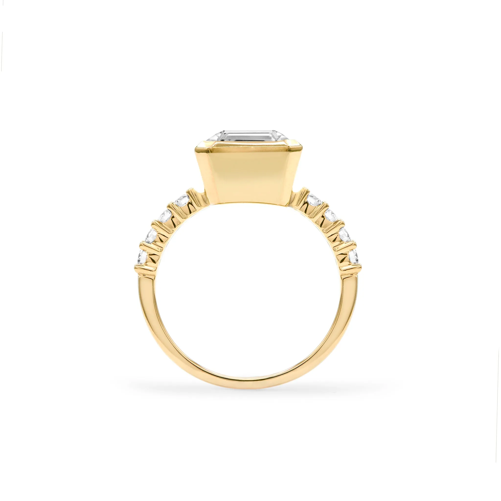 Warren Vertical Birthstone Ring with Accent Stones in 14k Gold sold by Haverhill product image thumbnail 5