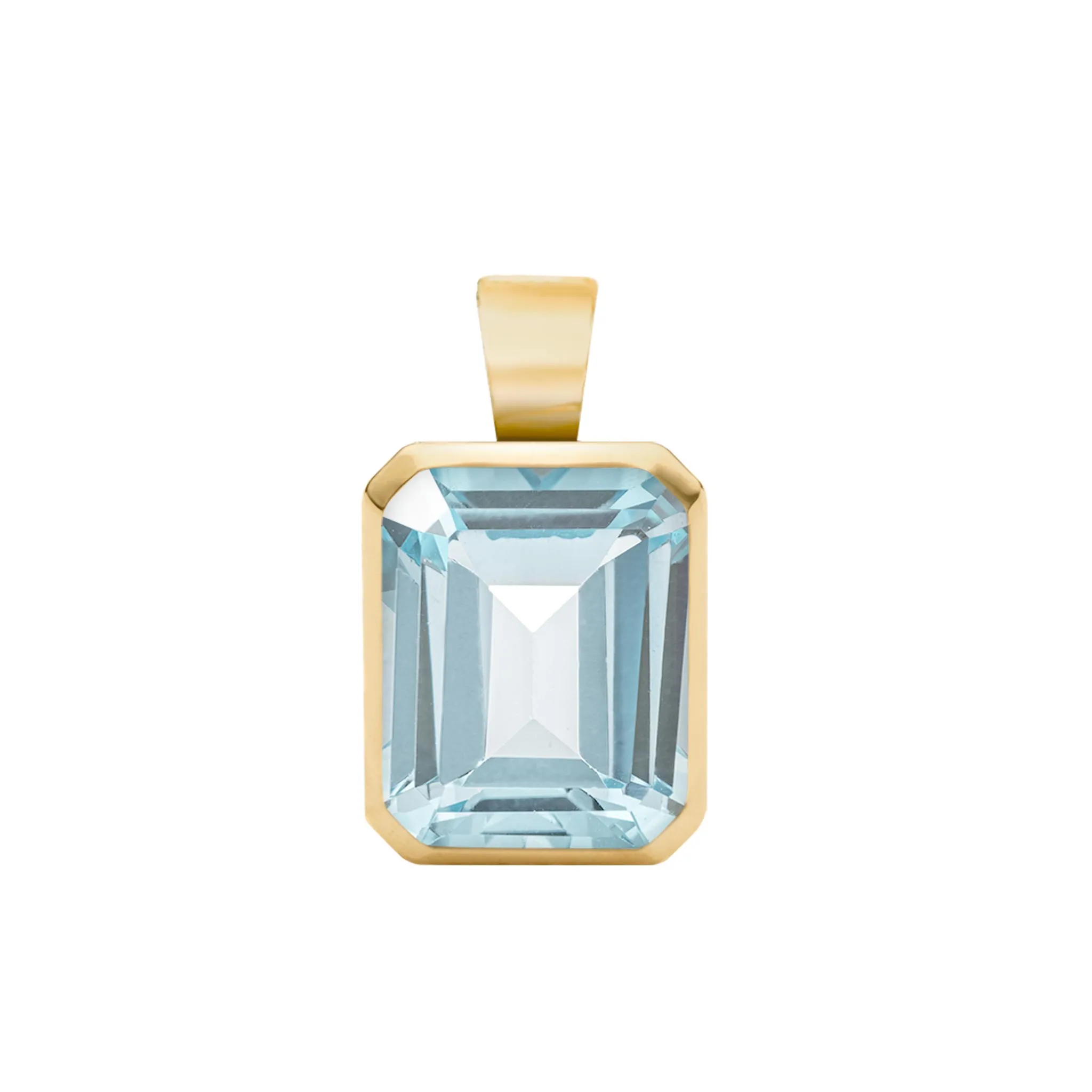Warren Nantucket Blue Topaz Pendant in 14k Gold (December) sold by Haverhill