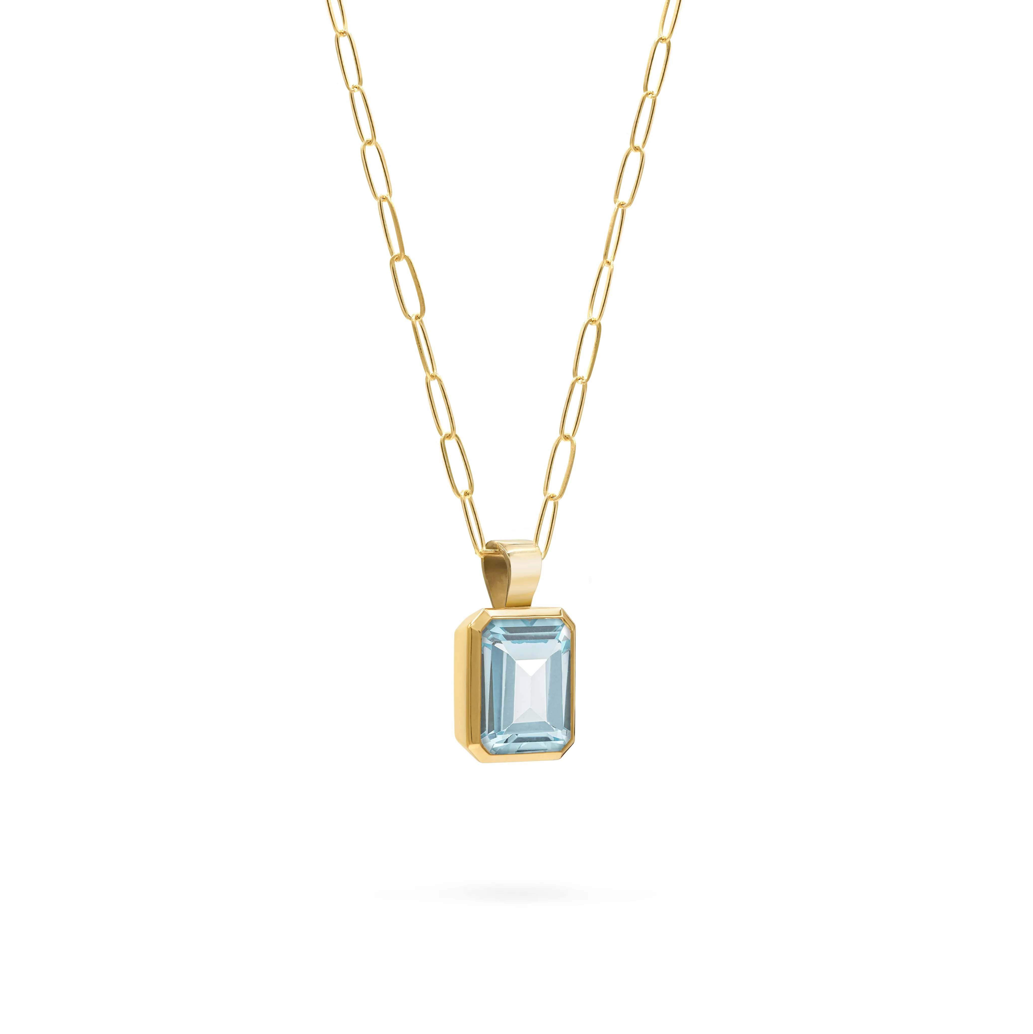 Warren Nantucket Blue Topaz Pendant in 14k Gold (December) sold by Haverhill product image thumbnail 4