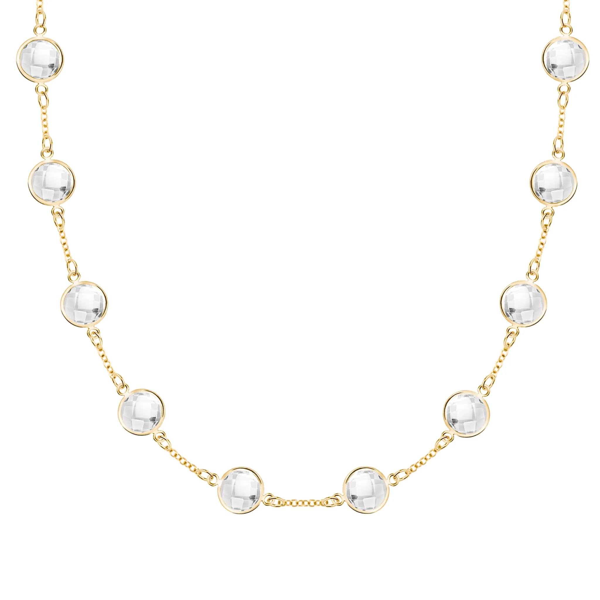 Grand 10 Birthstone Necklace in 14k Gold sold by Haverhill
