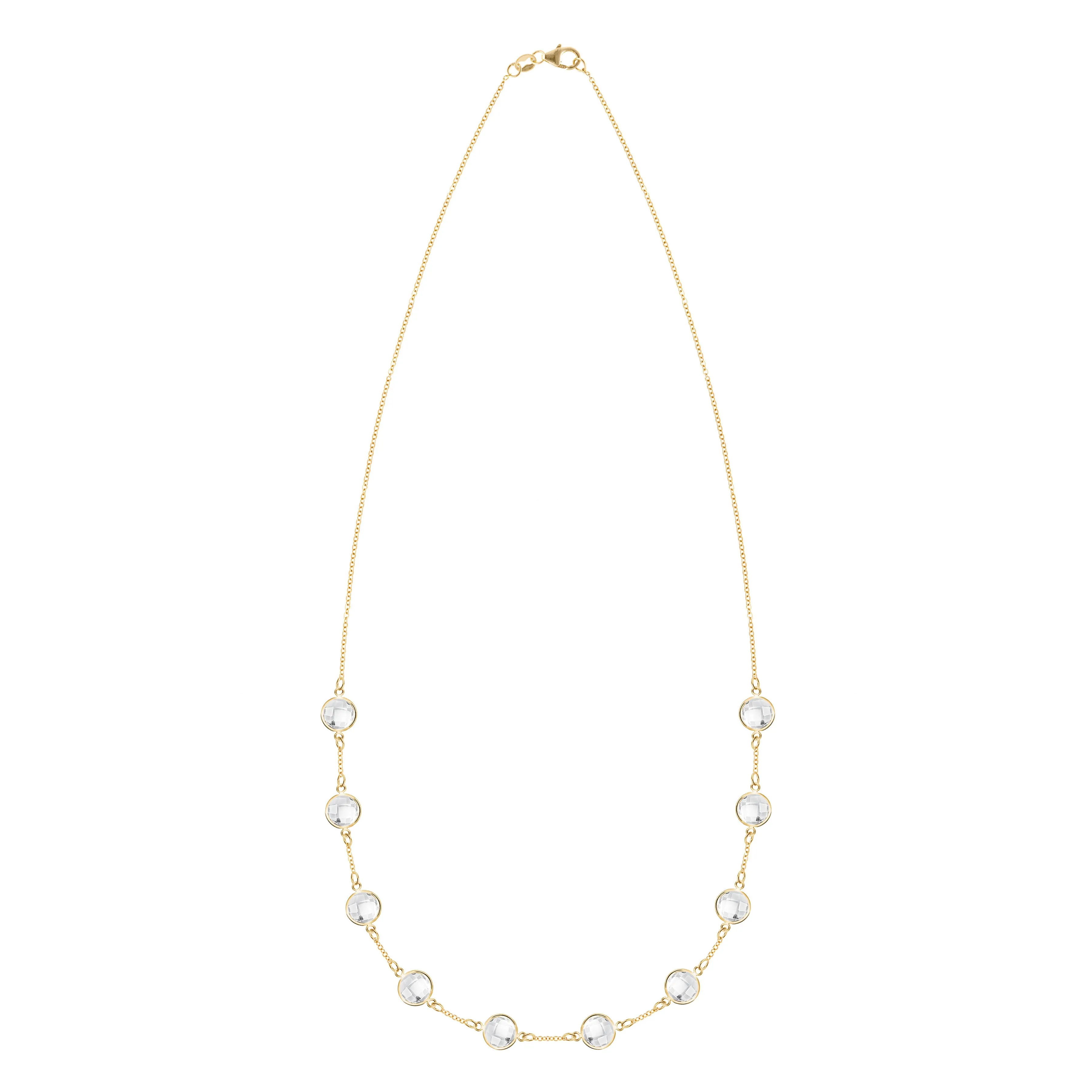 Grand 10 Birthstone Necklace in 14k Gold sold by Haverhill product image thumbnail 4