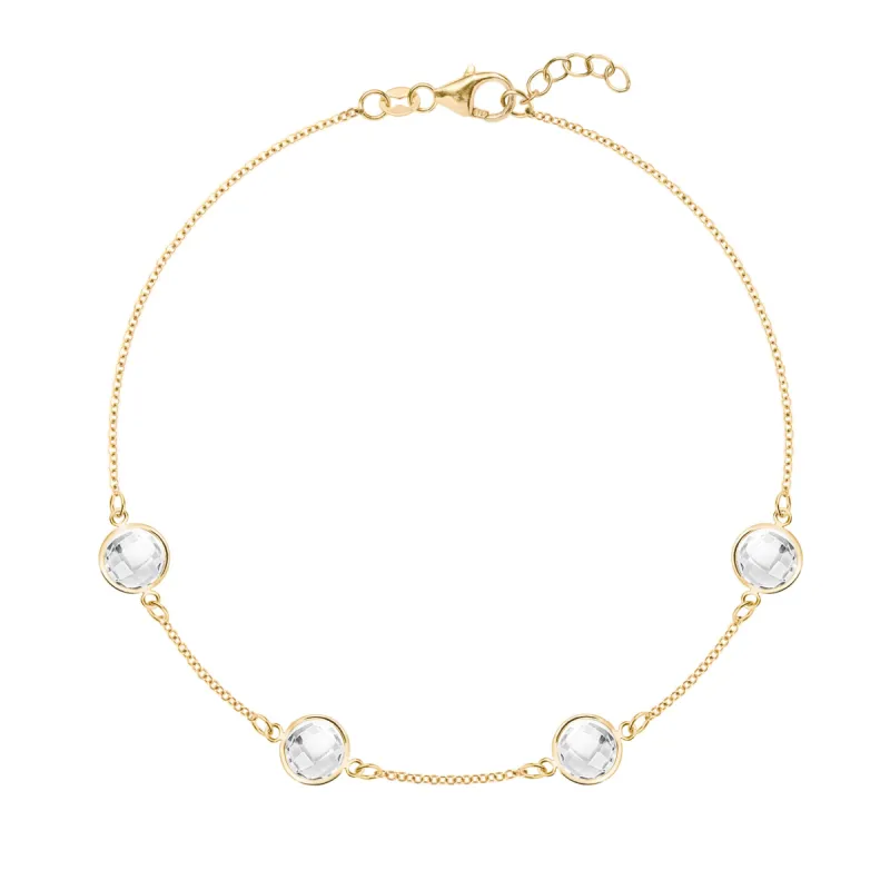 Grand 4 Birthstone Bracelet in 14k Gold sold by Haverhill