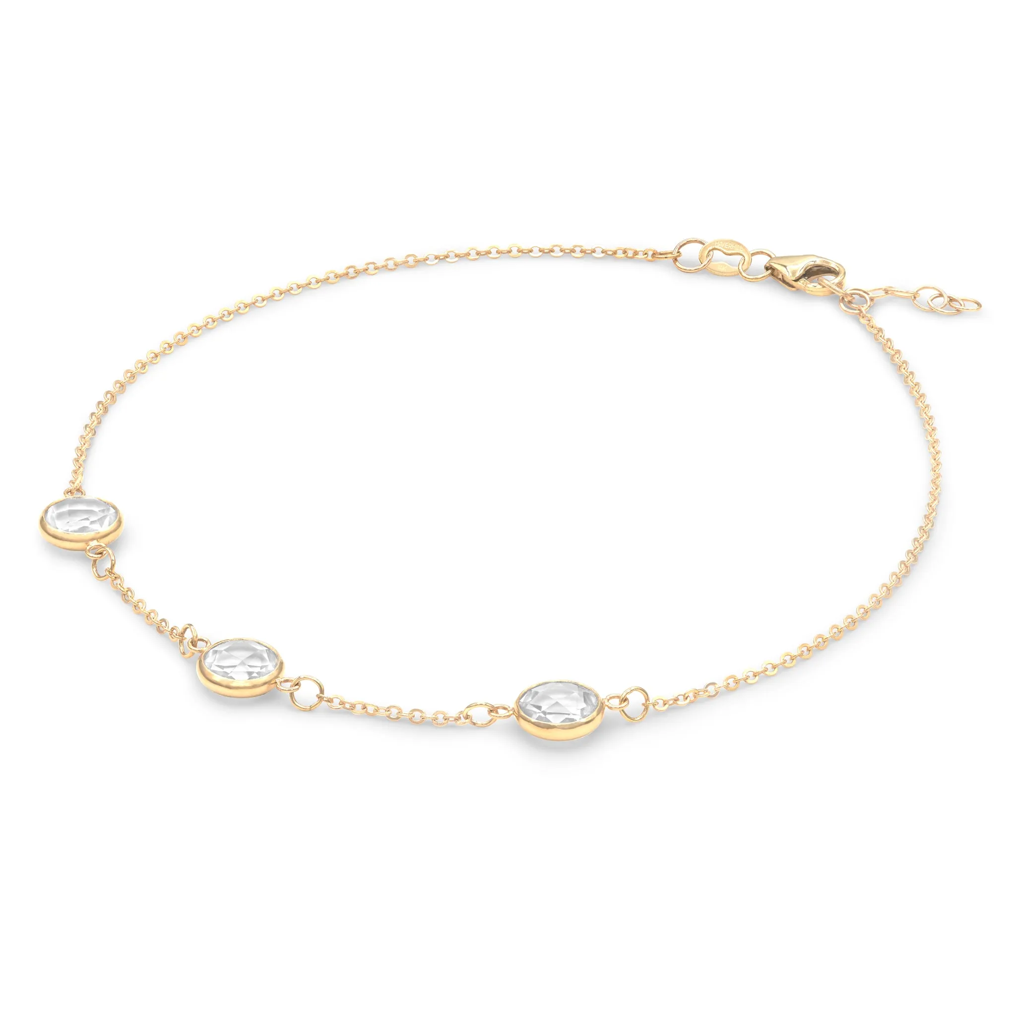 Grand 3 Birthstone Bracelet in 14k Gold sold by Haverhill product image thumbnail 4