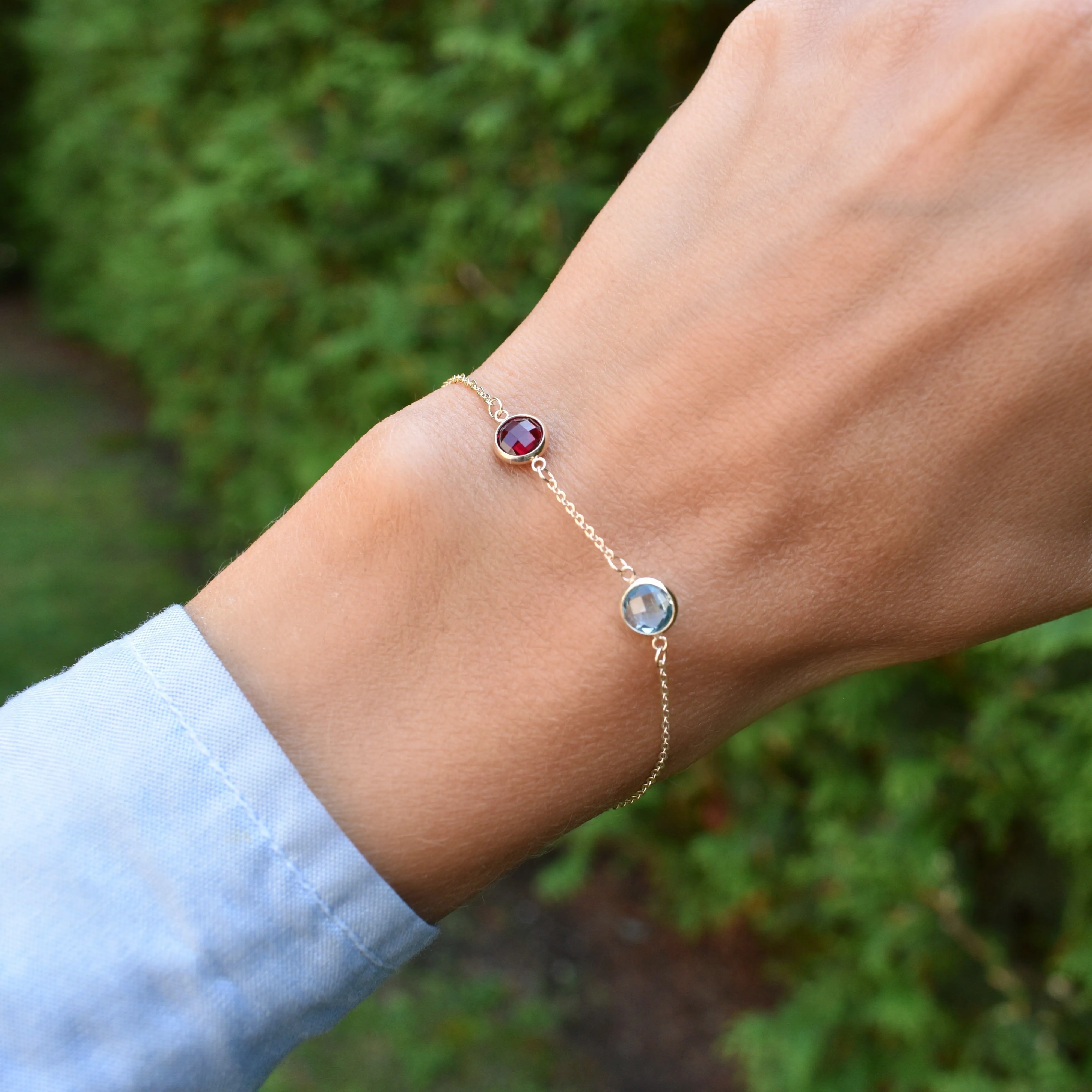 Grand 2 Birthstone Bracelet in 14k Gold sold by Haverhill product image thumbnail 2