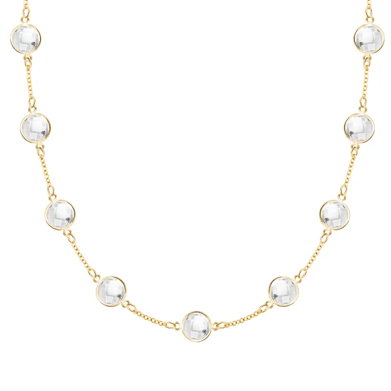 Grand 9 Birthstone Necklace in 14k Gold sold by Haverhill