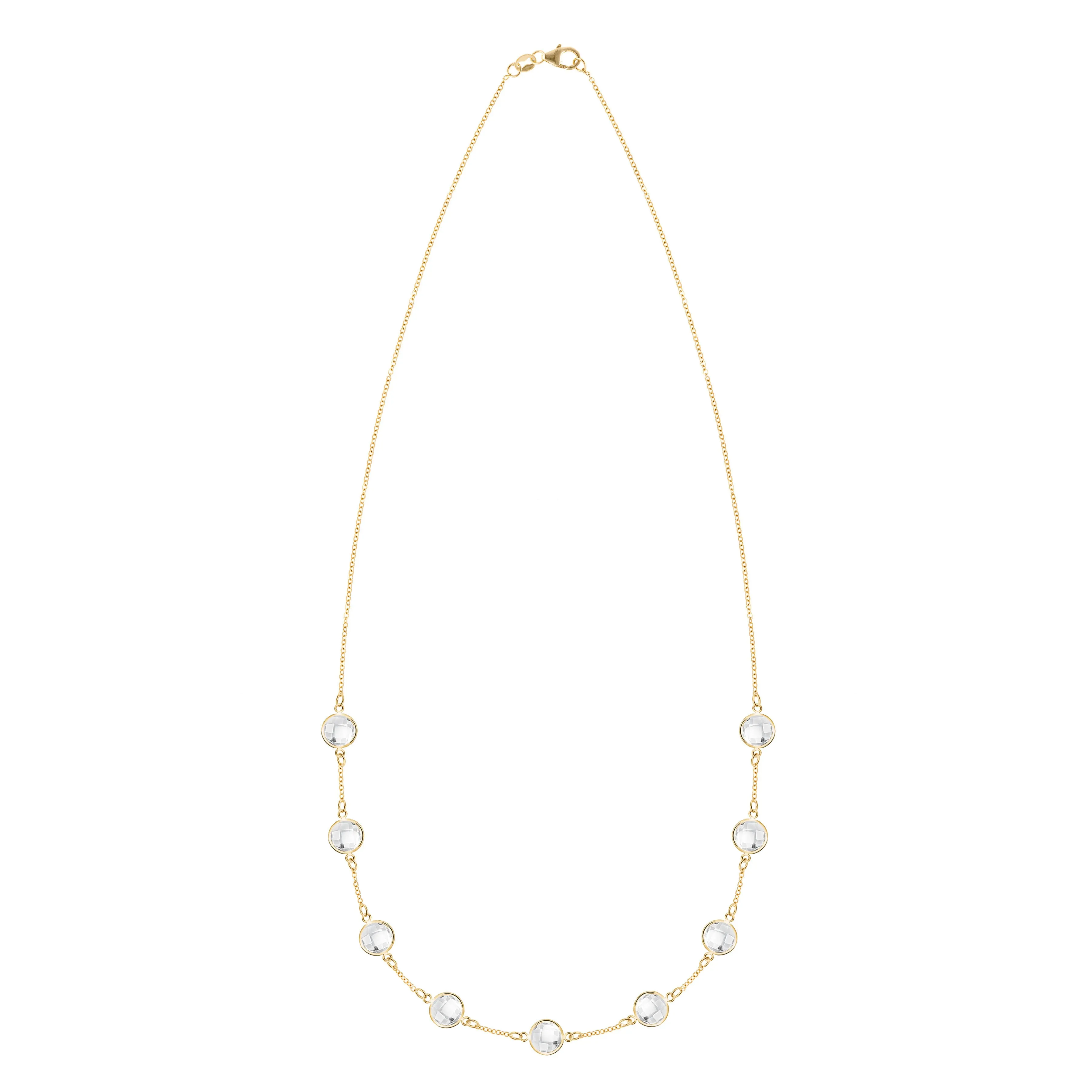 Grand 9 Birthstone Necklace in 14k Gold sold by Haverhill product image thumbnail 4