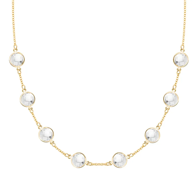 Grand 8 Birthstone Necklace in 14k Gold sold by Haverhill