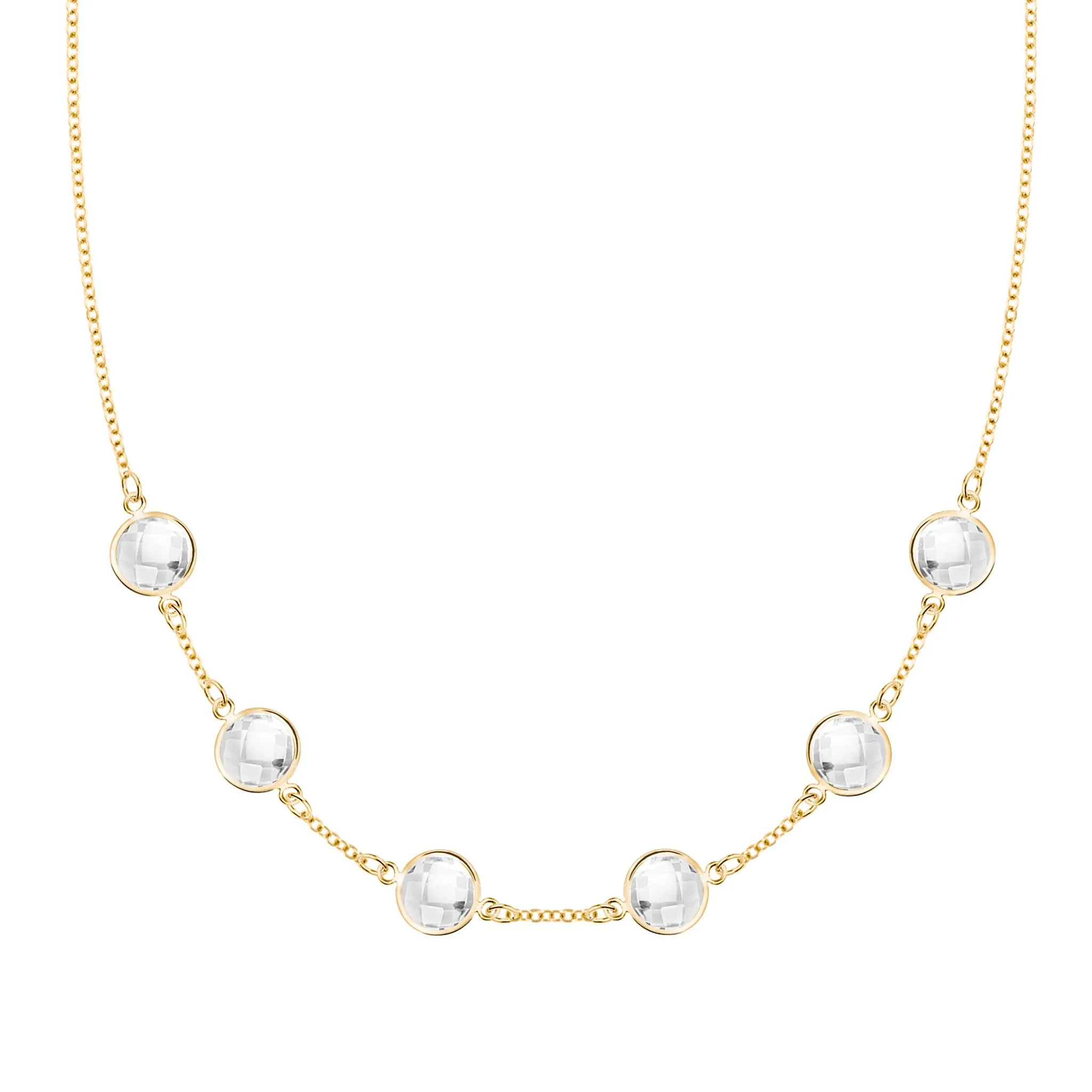 Grand 6 Birthstone Necklace in 14k Gold sold by Haverhill