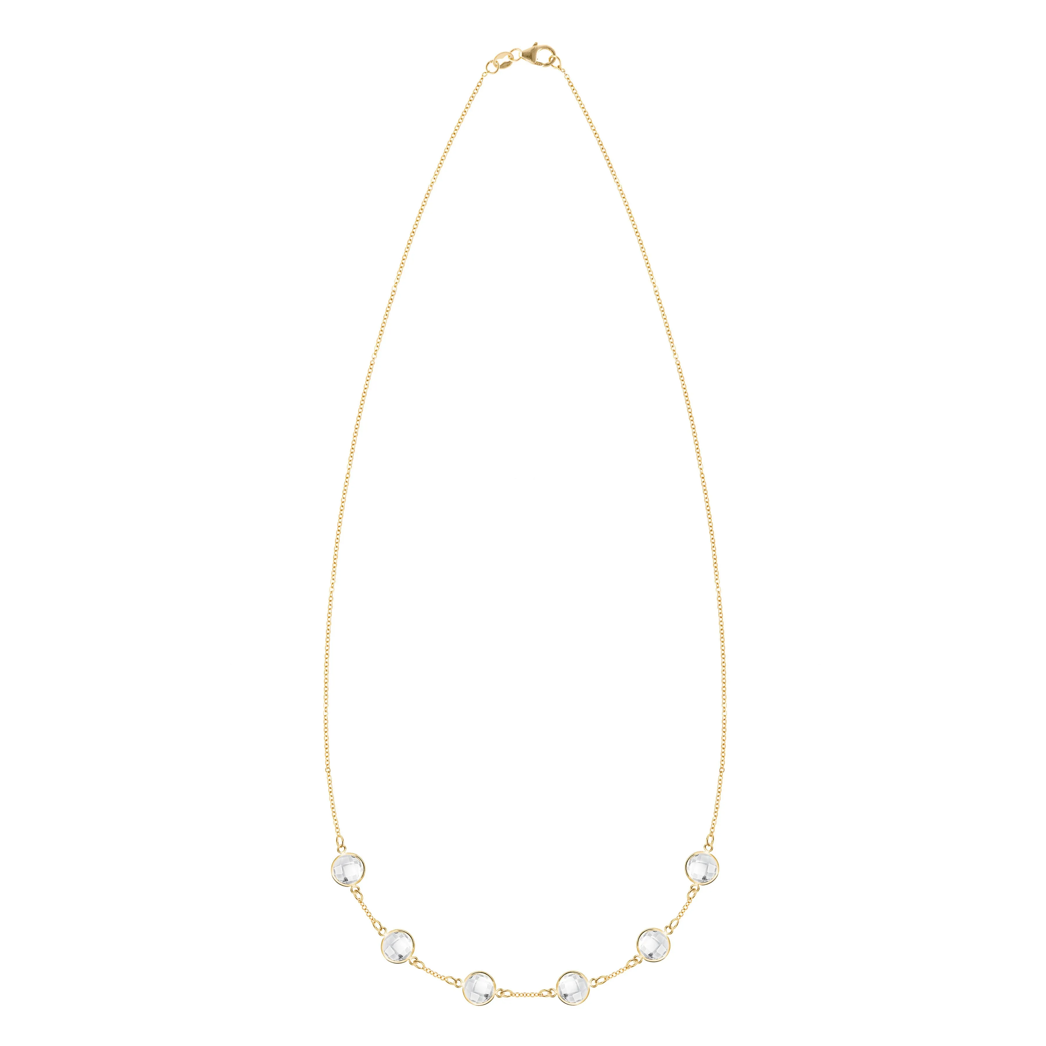 Grand 6 Birthstone Necklace in 14k Gold sold by Haverhill product image thumbnail 4