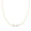 Grand 2 Connected Birthstone Necklace in 14k Gold sold by Haverhill