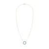 Rosecliff Circle Emerald Necklace in 14k Gold (May) sold by Haverhill